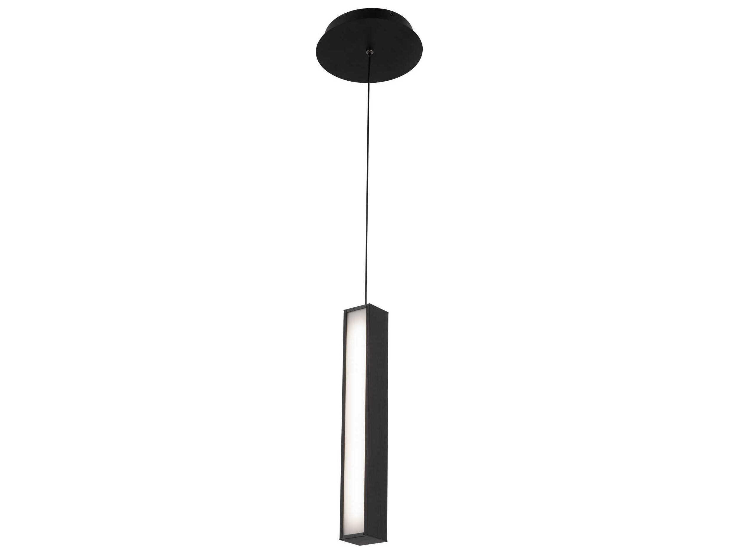 Modern Forms Chaos 1-Light Black LED Geometric Mini Pendant