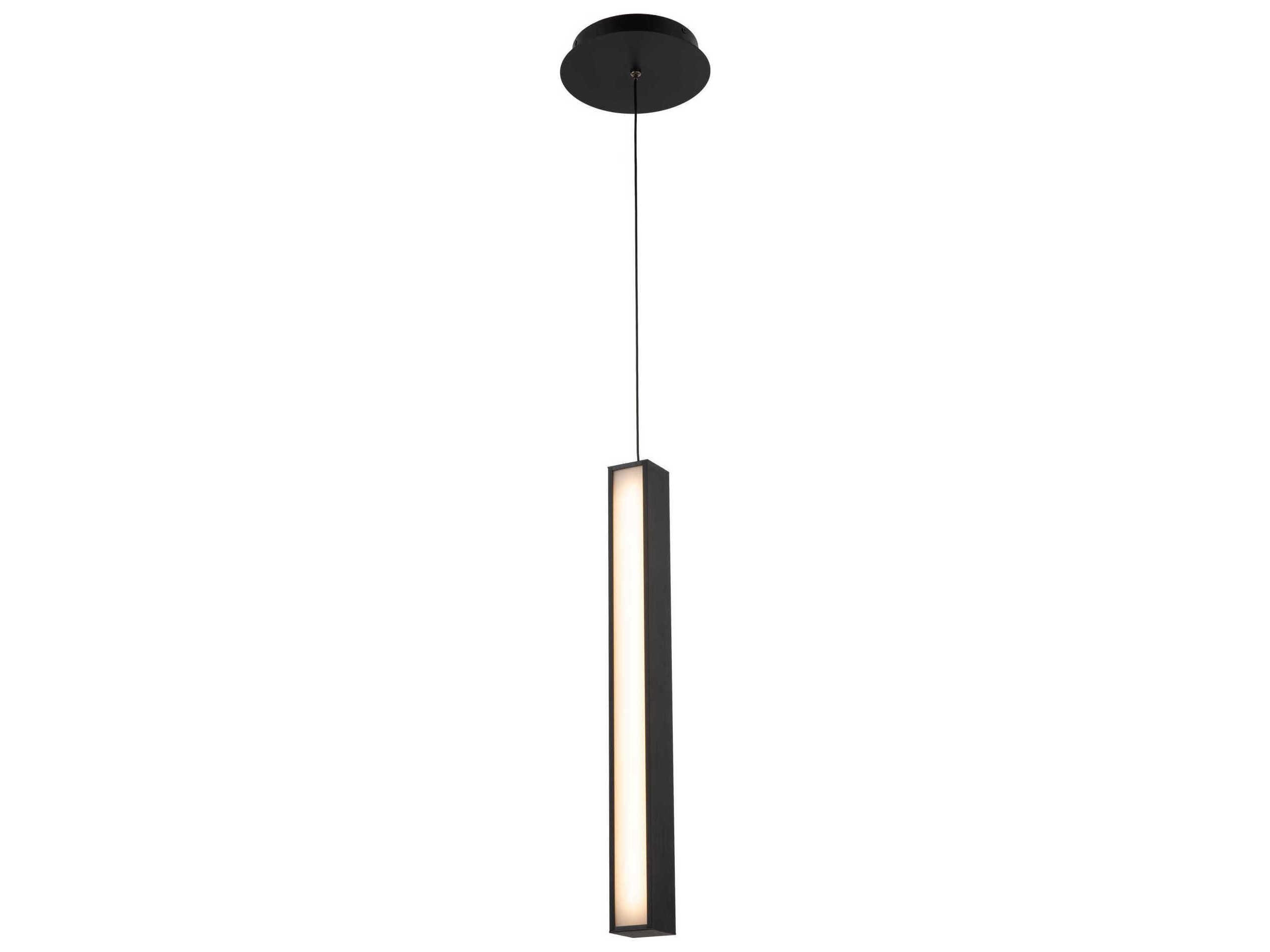 Modern Forms Chaos 1-Light Black LED Geometric Mini Pendant