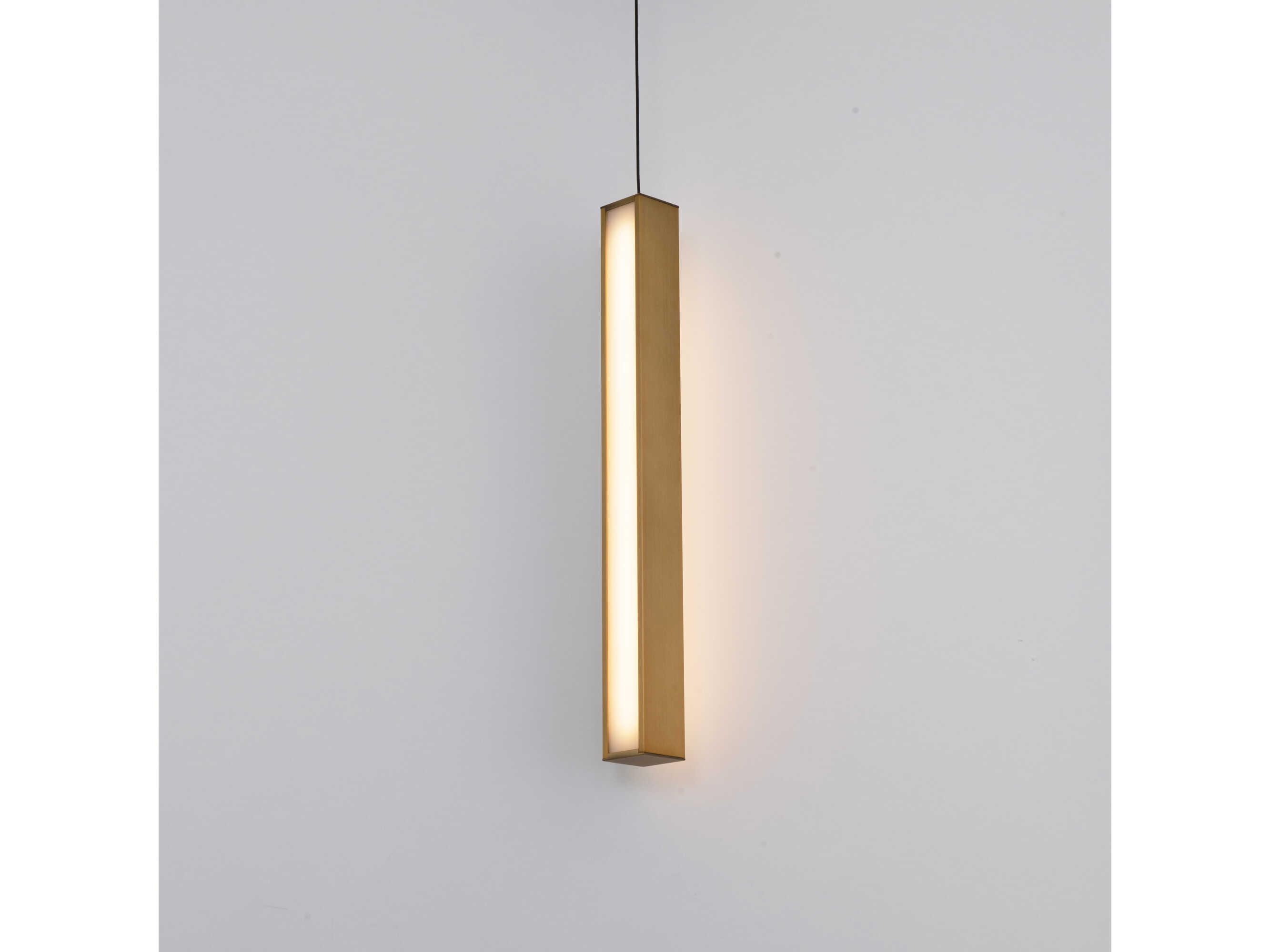 Modern Forms Chaos 1-Light Aged Brass LED Geometric Mini Pendant