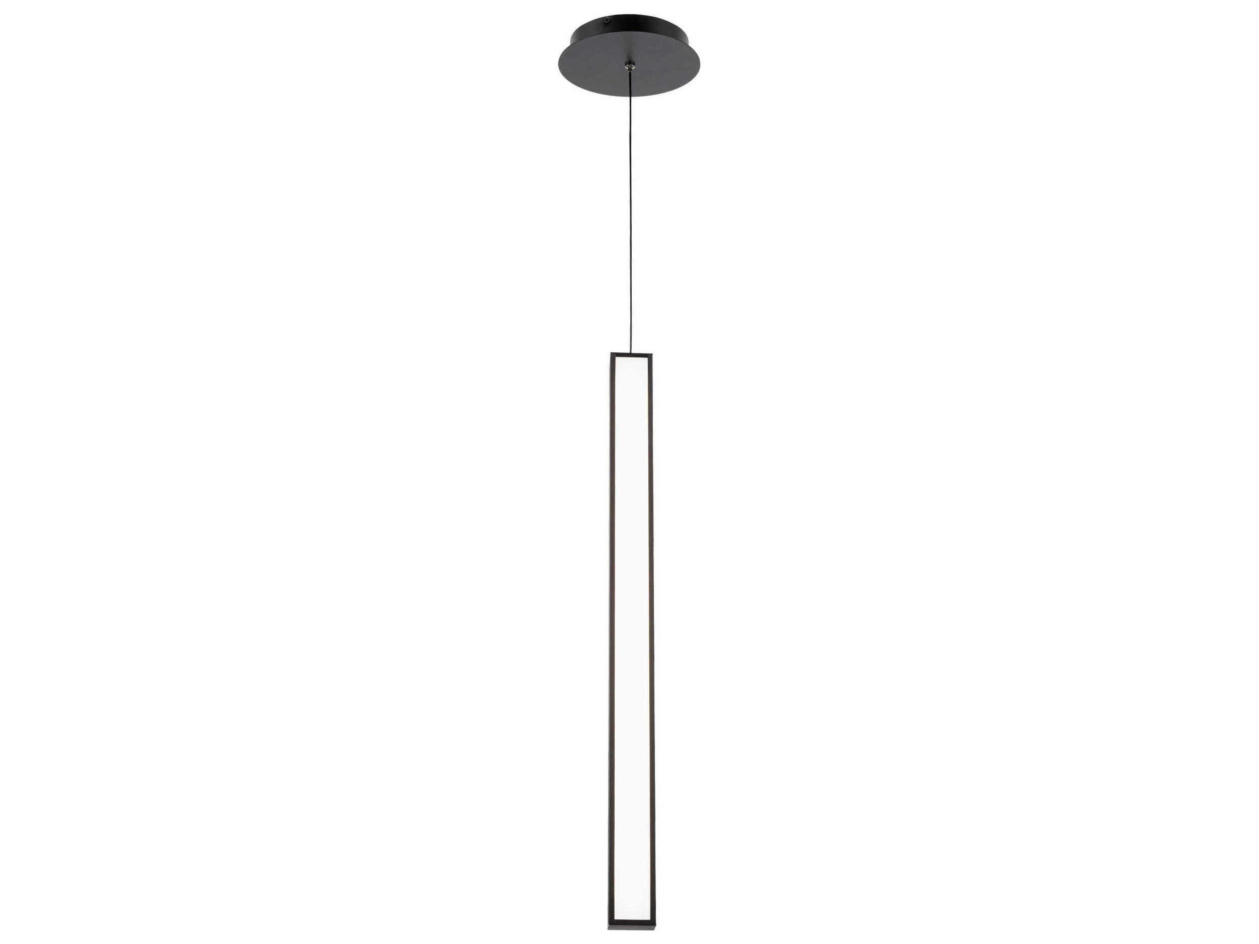 Modern Forms Chaos 1-Light Black LED Geometric Mini Pendant