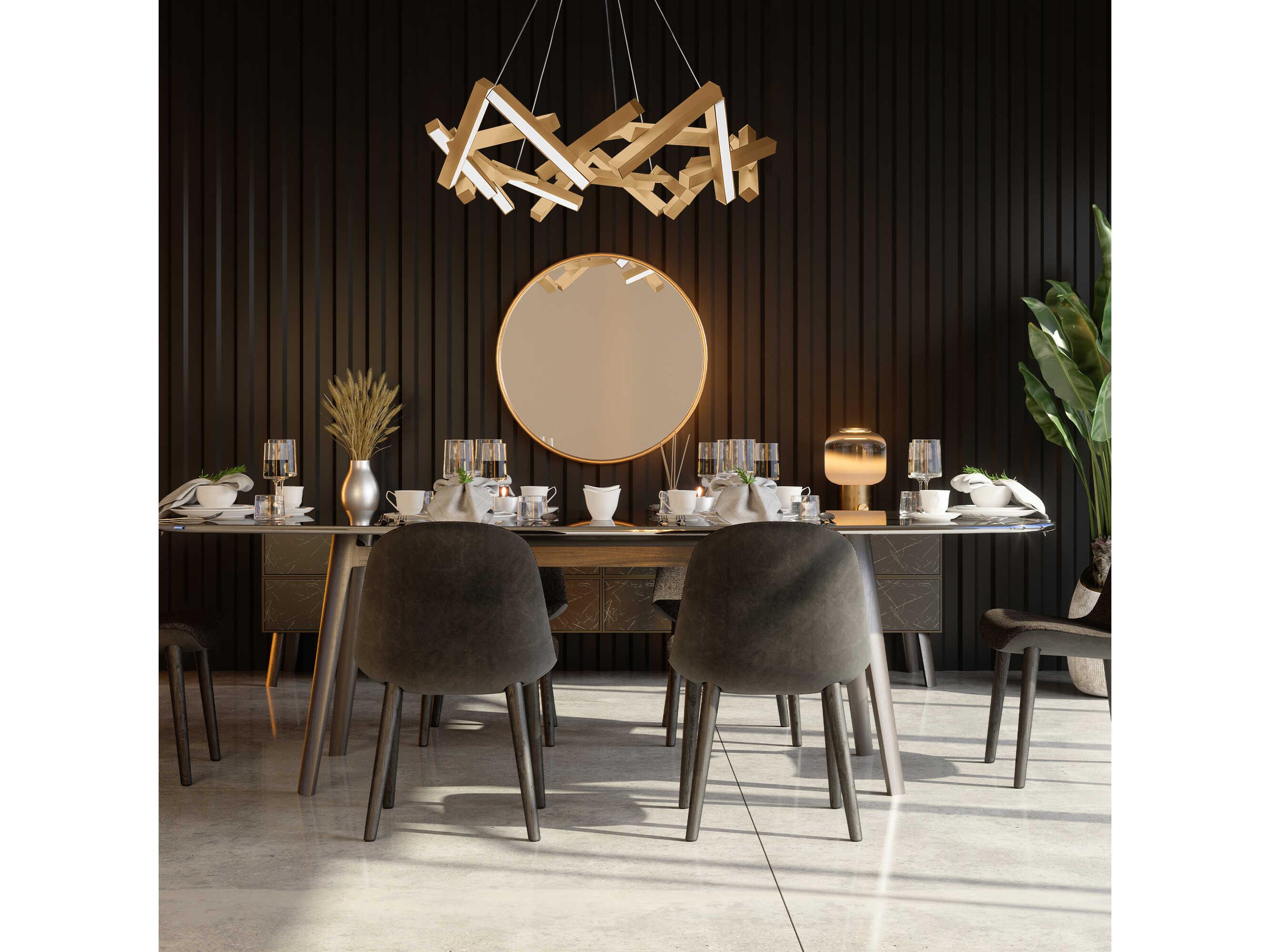 Modern Forms Chaos 21-Light Aged Brass LED Pendant