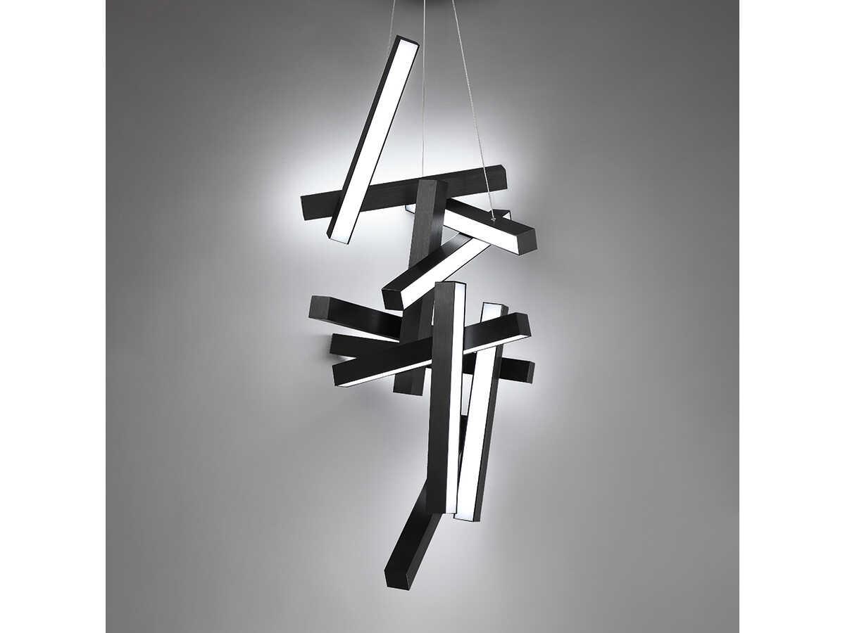Modern Forms Chaos 12-Light Black LED Pendant
