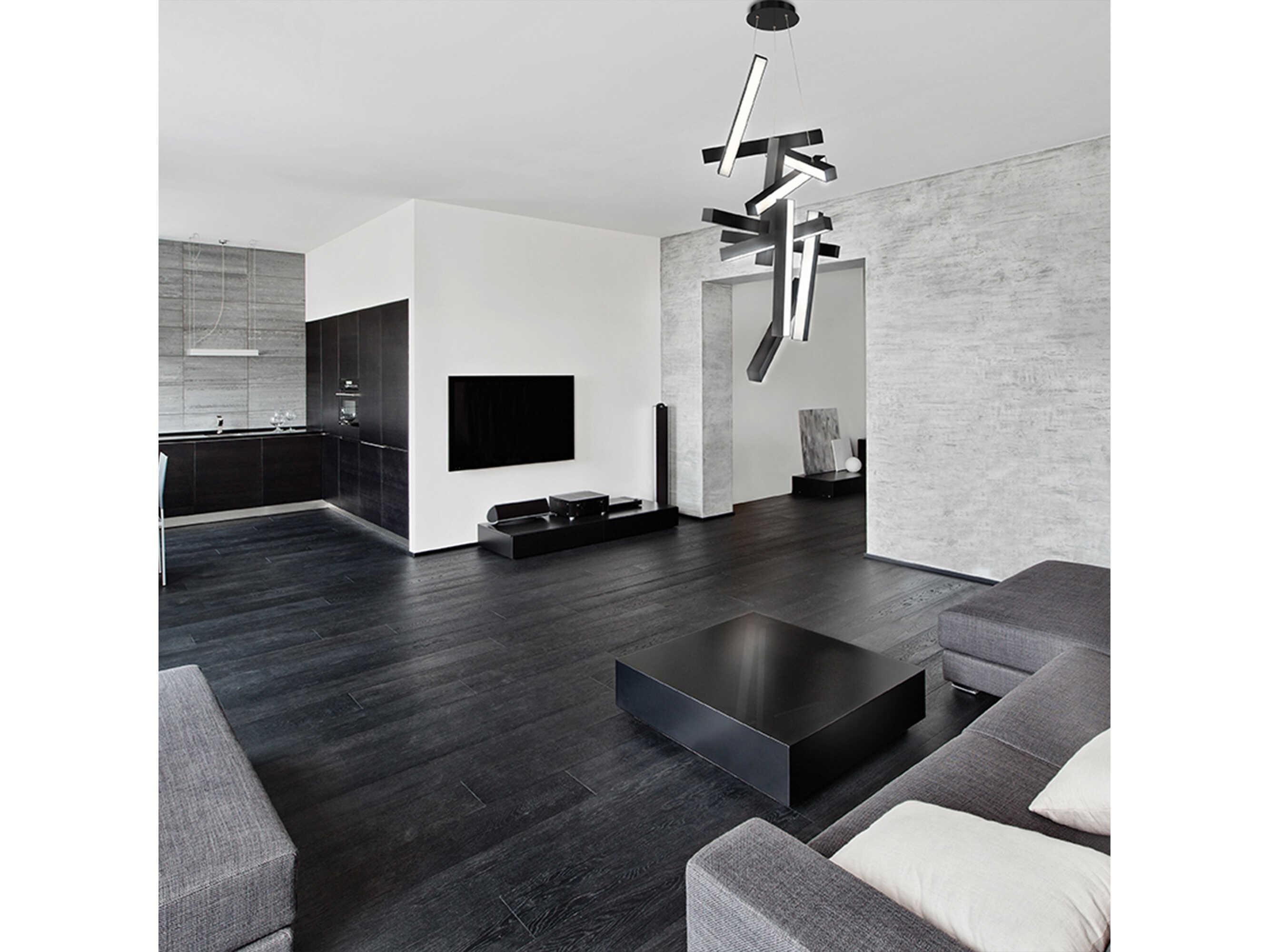 Modern Forms Chaos 12-Light Black LED Pendant