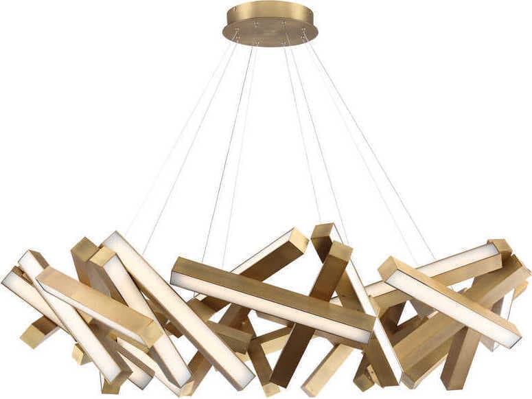 Modern Forms Chaos 31-Light Aged Brass LED Pendant