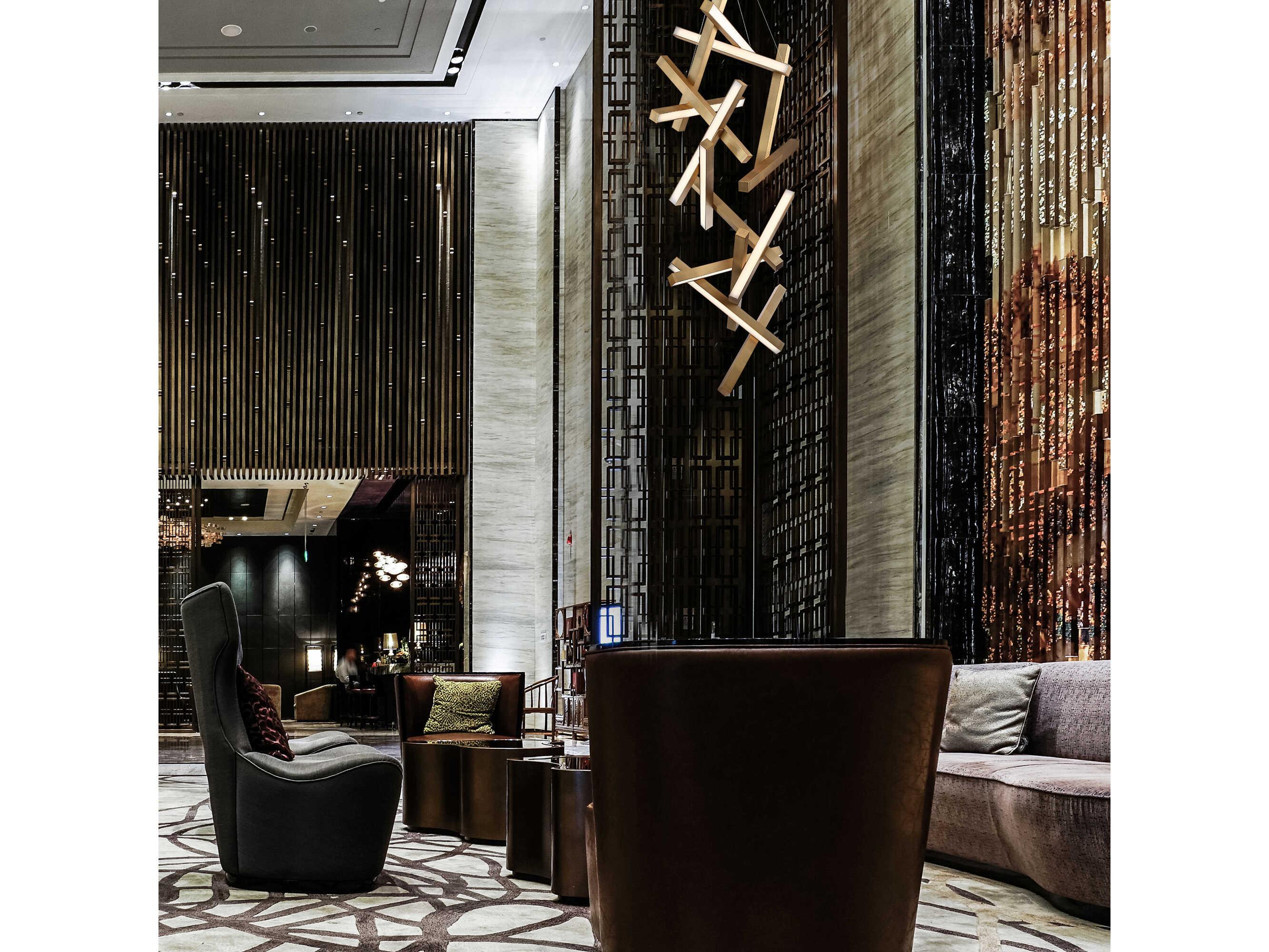 Modern Forms Chaos 15-Light Aged Brass LED Pendant