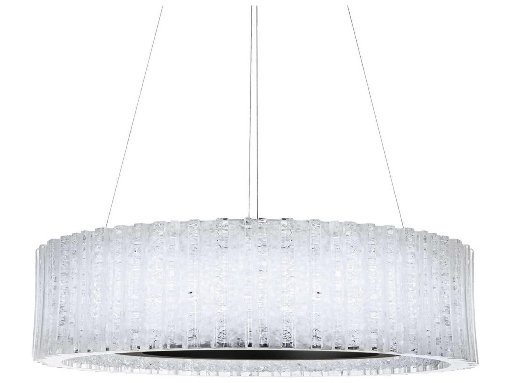Modern Forms Rhiannon 1-Light Black Crystal LED Round Pendant