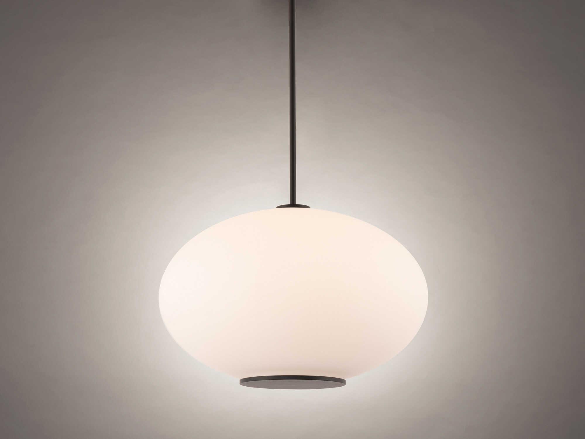 Modern Forms Illusion 1-Light Black Glass LED Globe Pendant