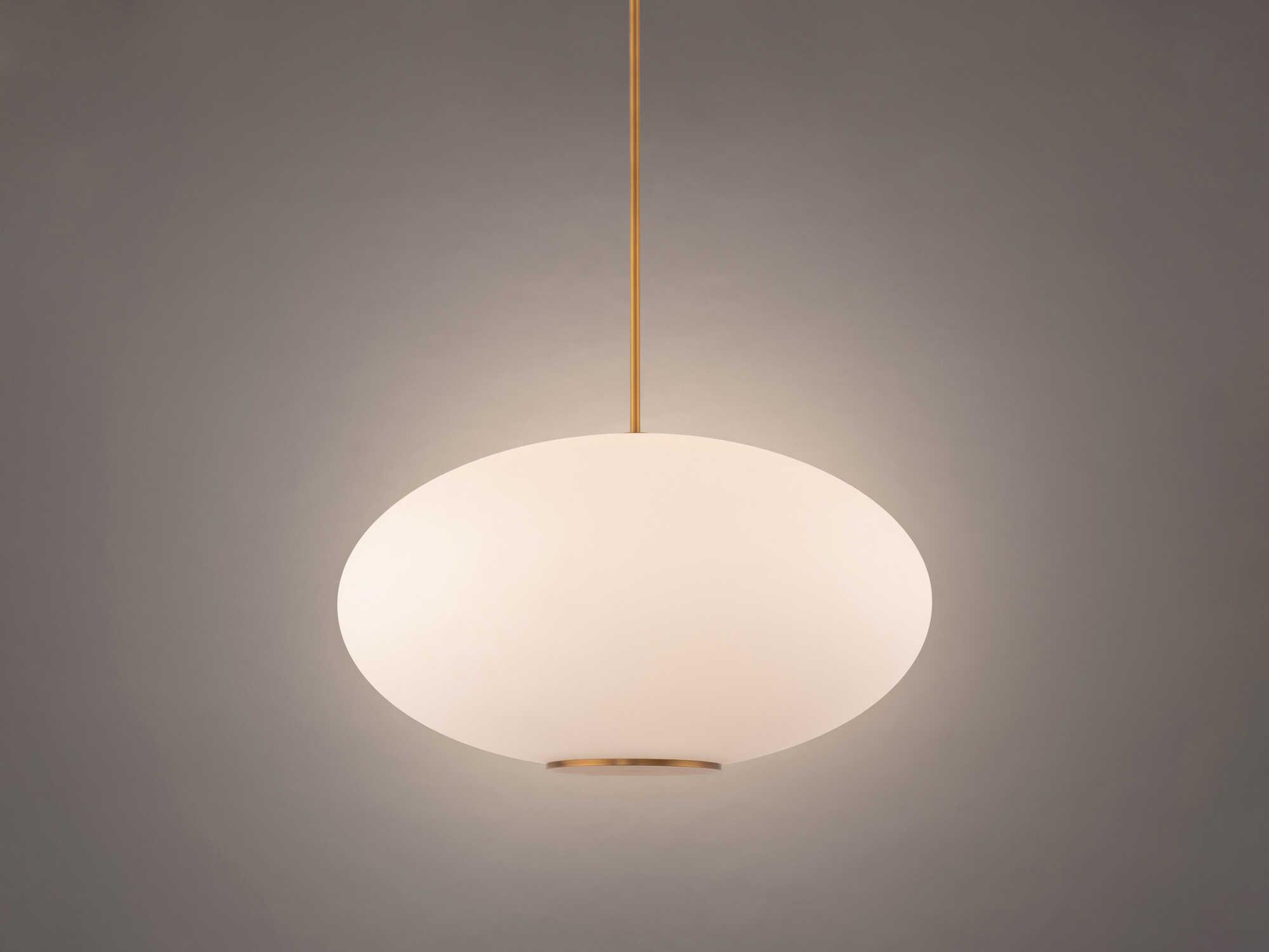 Modern Forms Illusion 1-Light Aged Brass Glass LED Globe Pendant