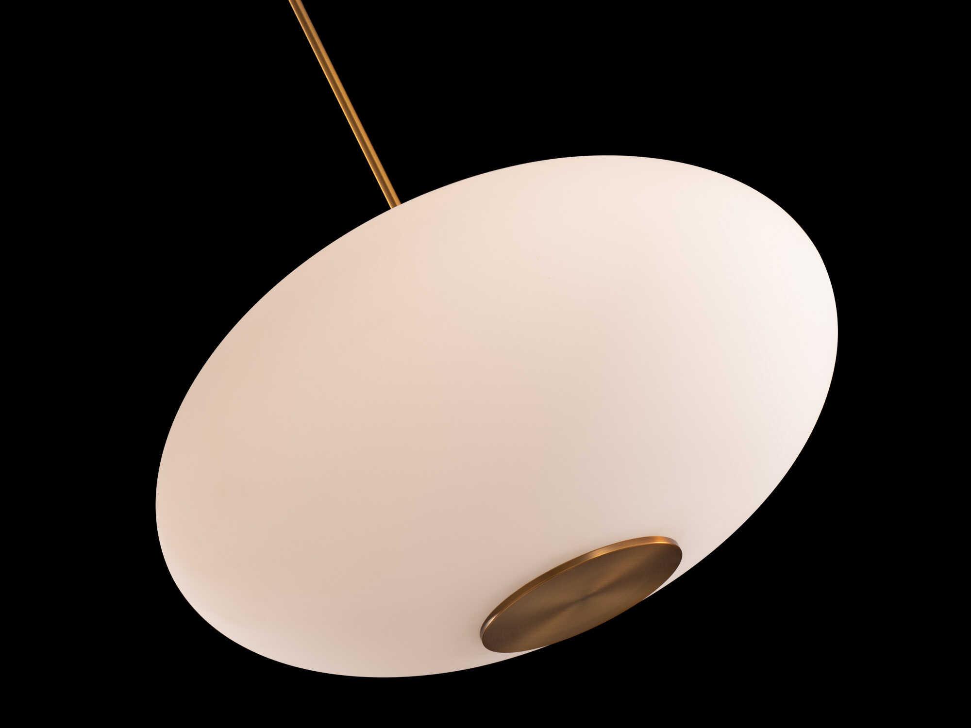 Modern Forms Illusion 1-Light Aged Brass Glass LED Globe Pendant