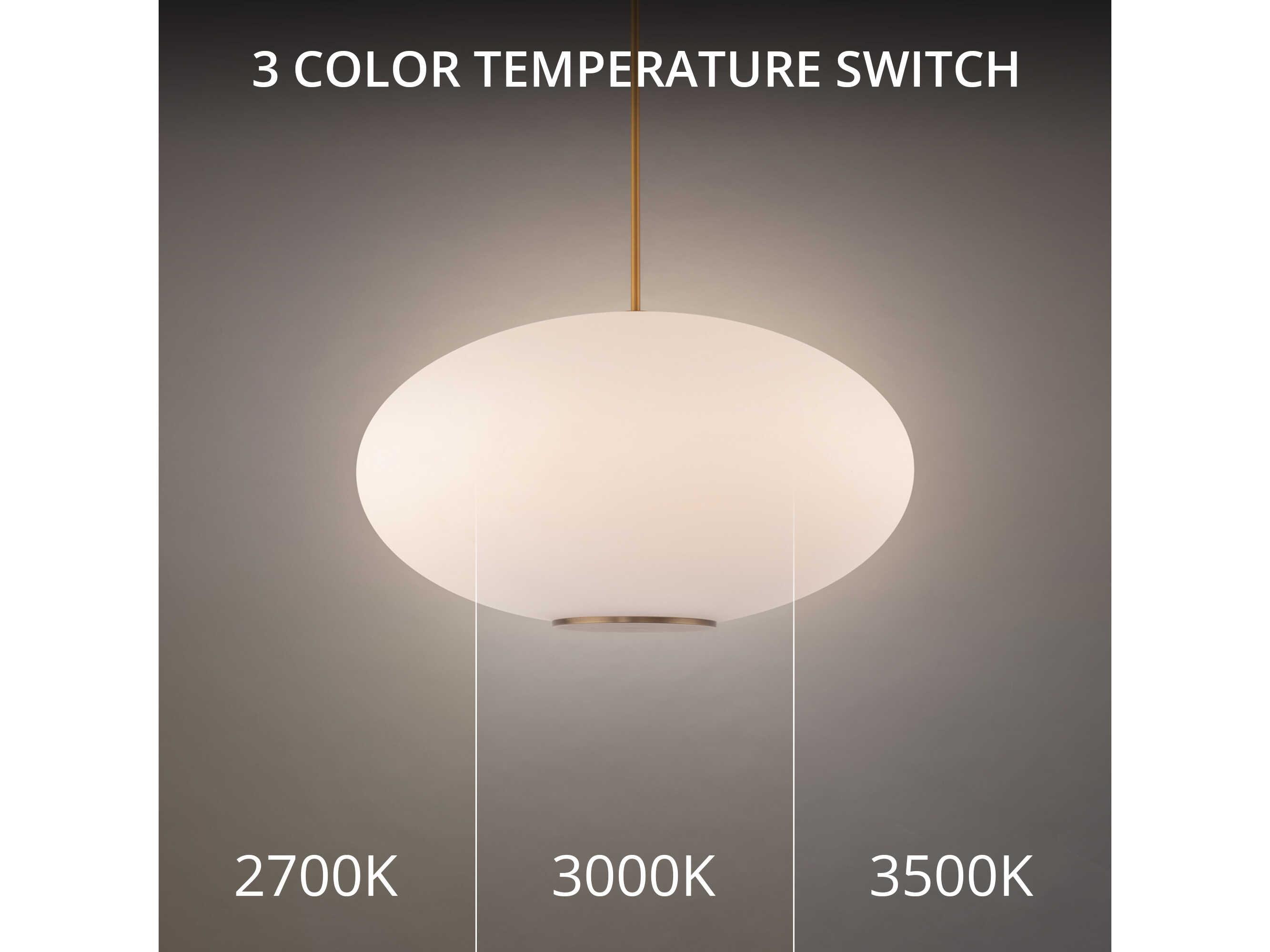 Modern Forms Illusion 1-Light Aged Brass Glass LED Globe Pendant