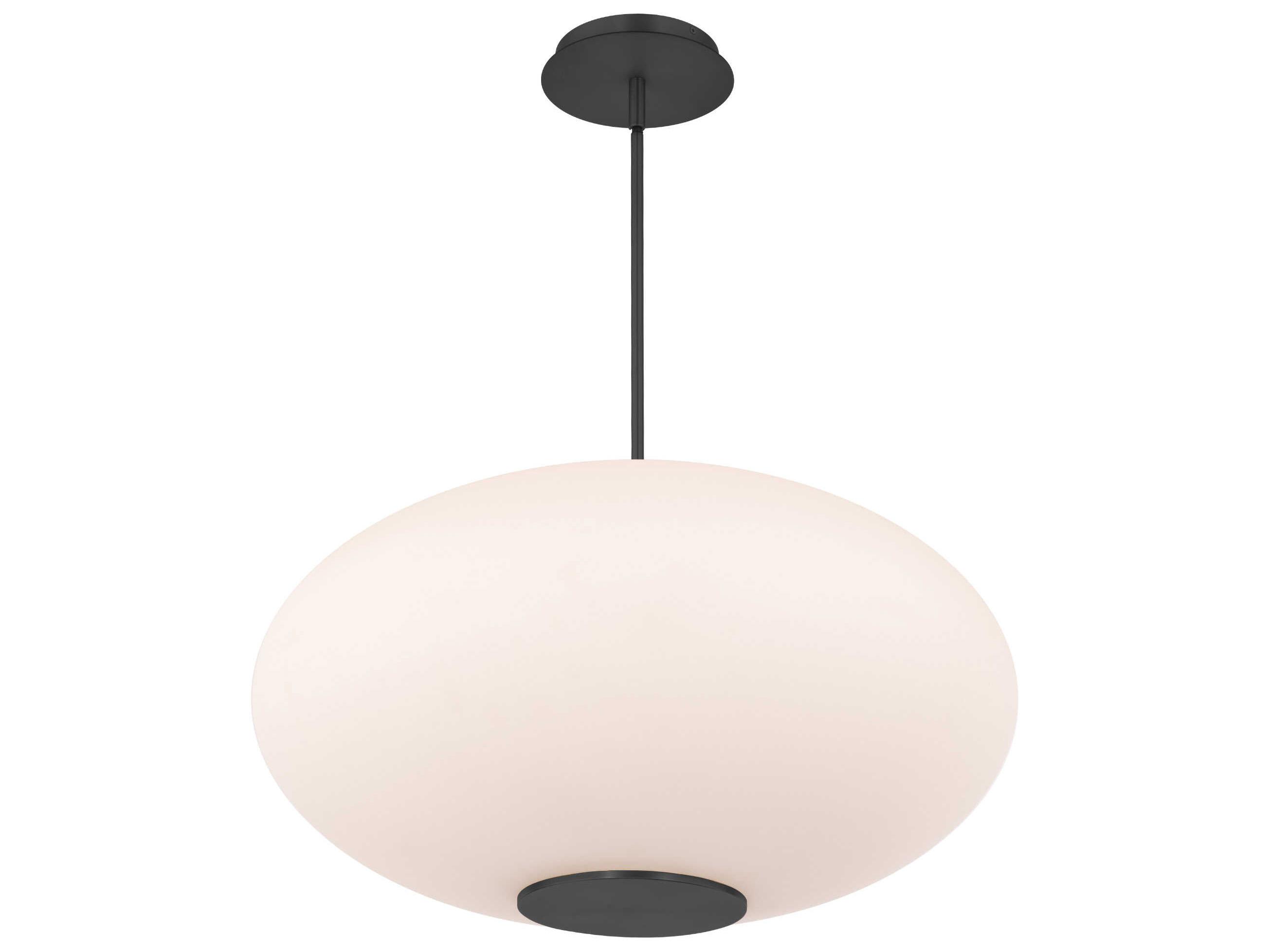 Modern Forms Illusion 1-Light Black Glass LED Globe Pendant