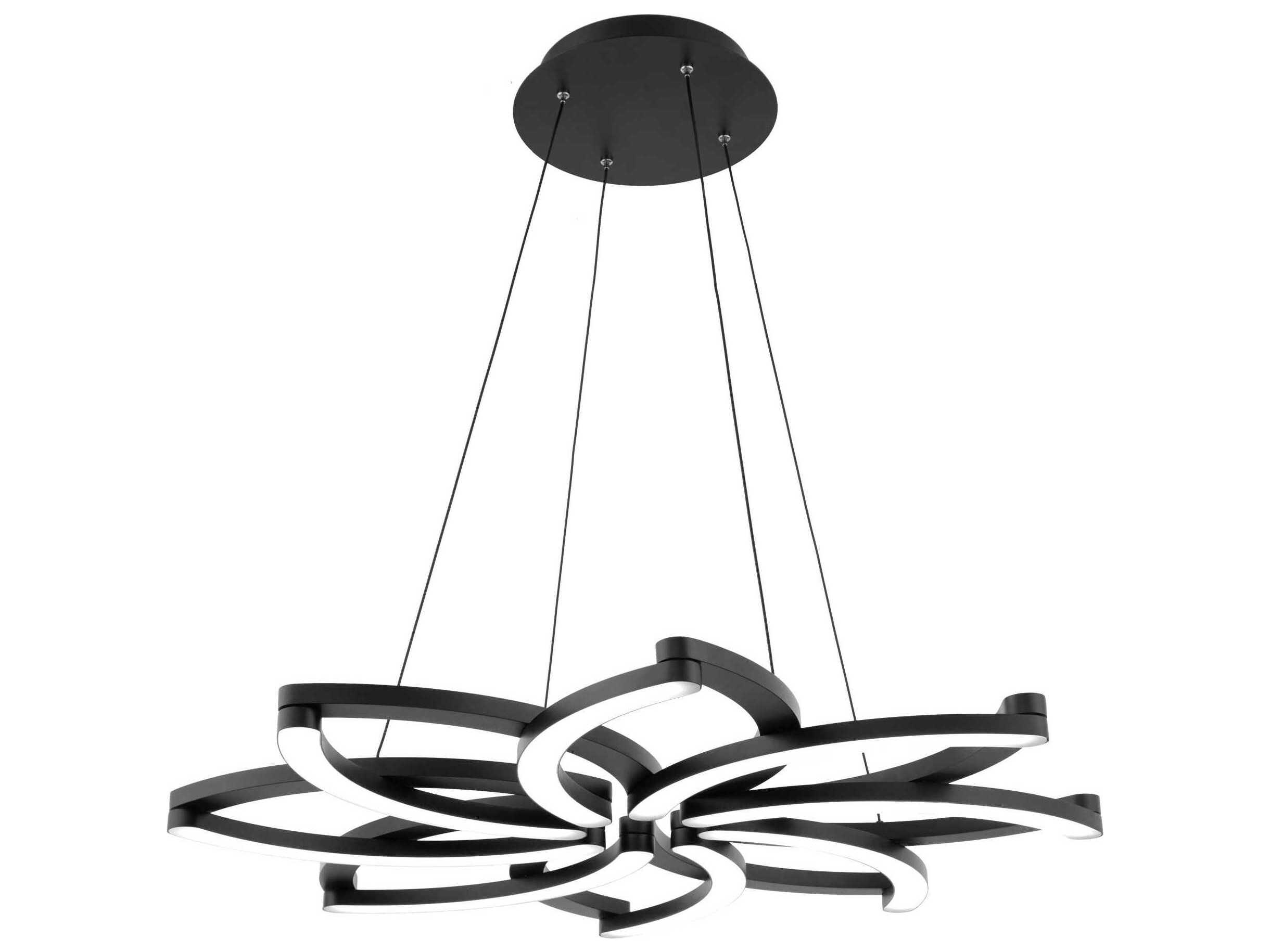 Modern Forms Bloom 1-Light Black LED Pendant