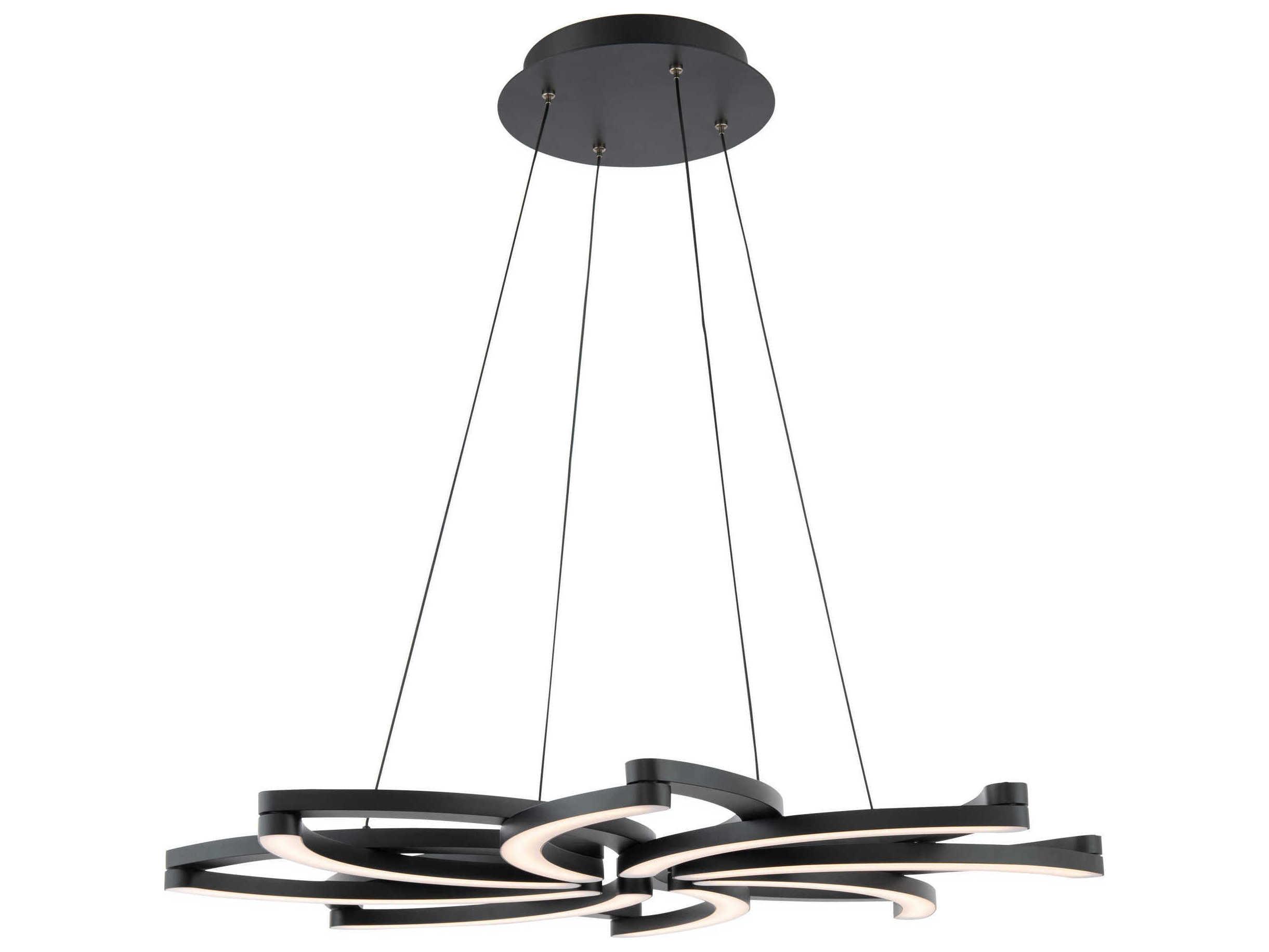 Modern Forms Bloom 1-Light Black LED Pendant