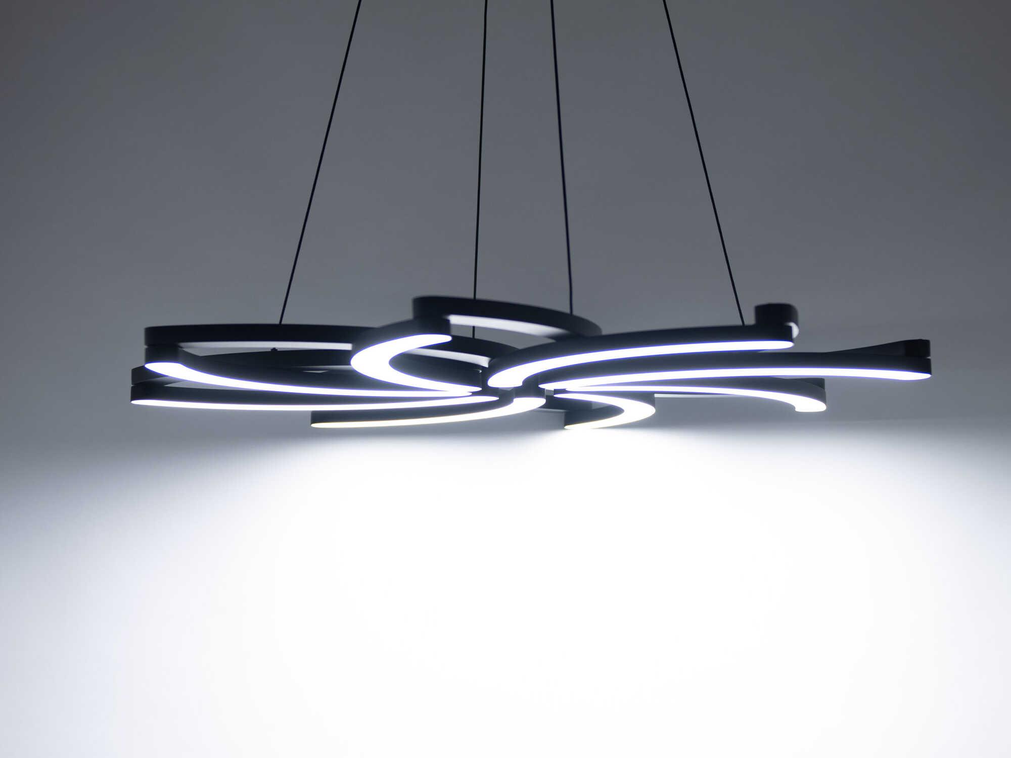 Modern Forms Bloom 1-Light Black LED Pendant