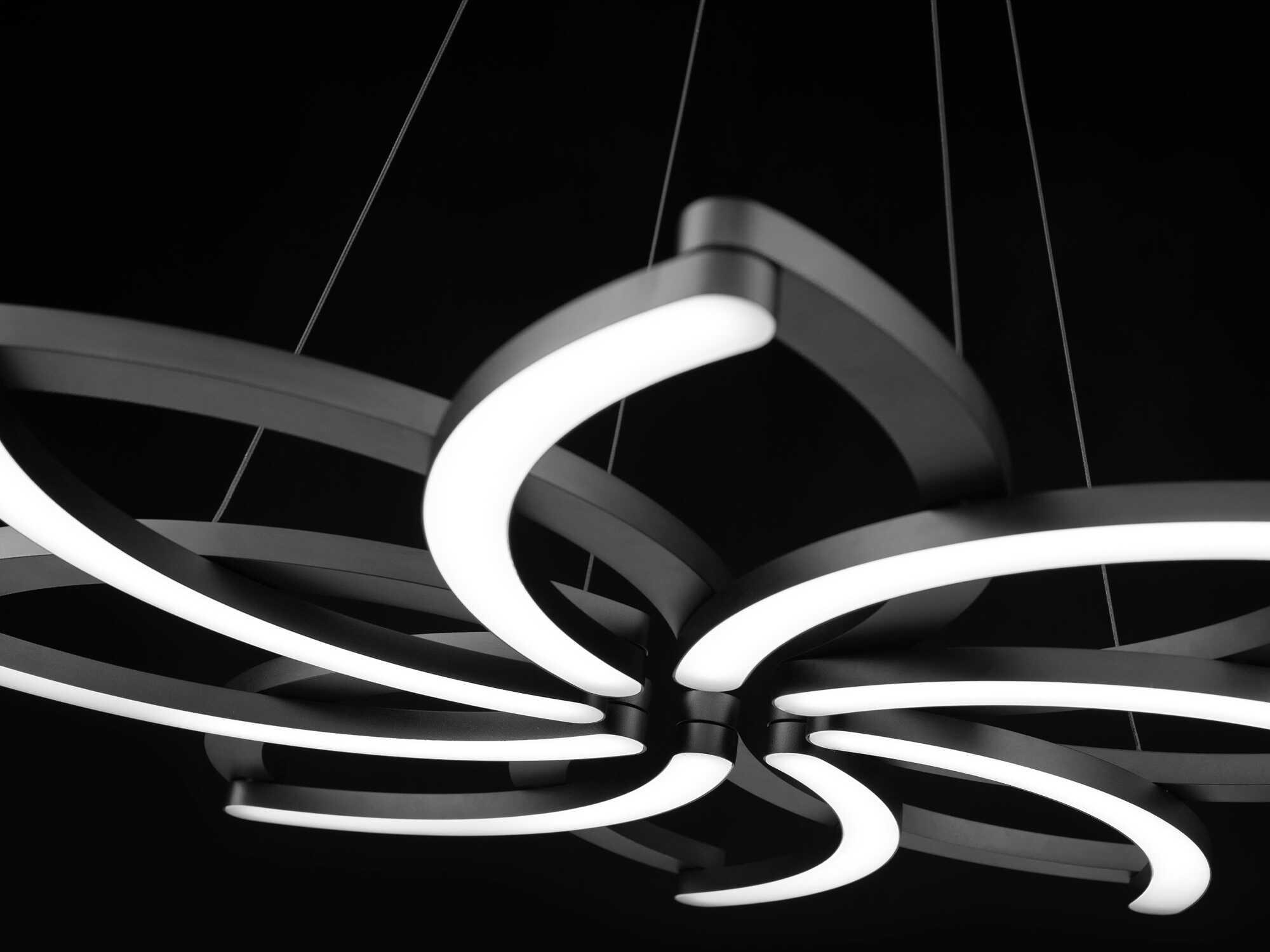 Modern Forms Bloom 1-Light Black LED Pendant