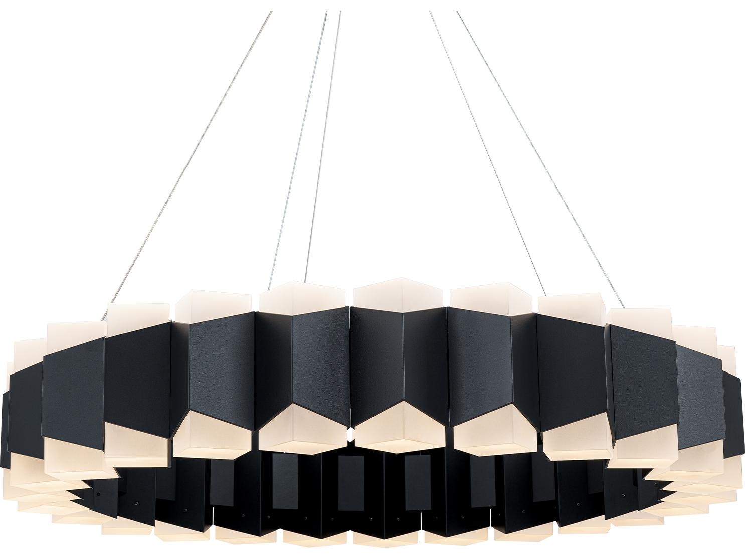Modern Forms Dolman 48-Light Black Pendant