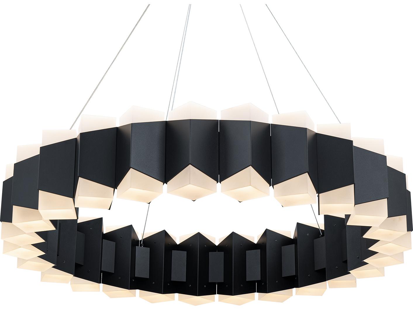 Modern Forms Dolman 48-Light Black Pendant