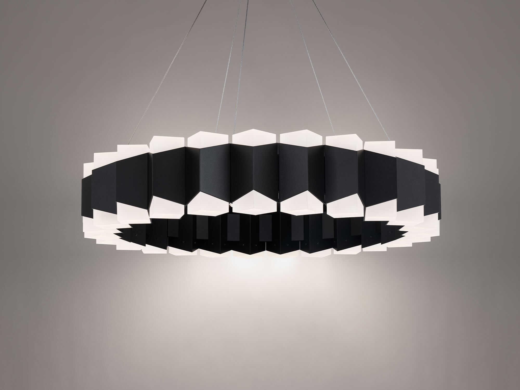 Modern Forms Dolman 48-Light Black Pendant