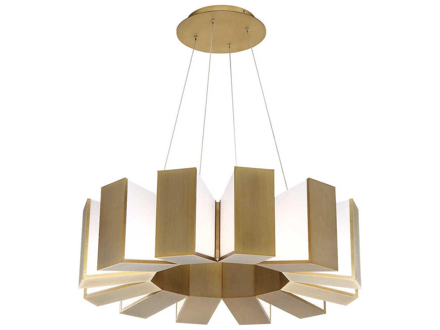 Modern Forms Chronos 12-Light Aged Brass LED Pendant