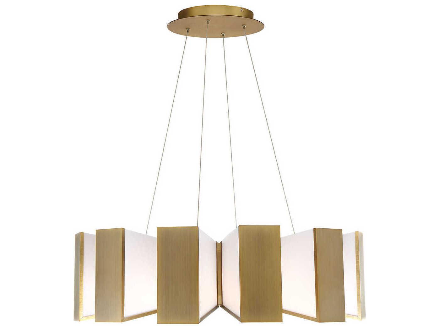 Modern Forms Chronos 12-Light Aged Brass LED Pendant