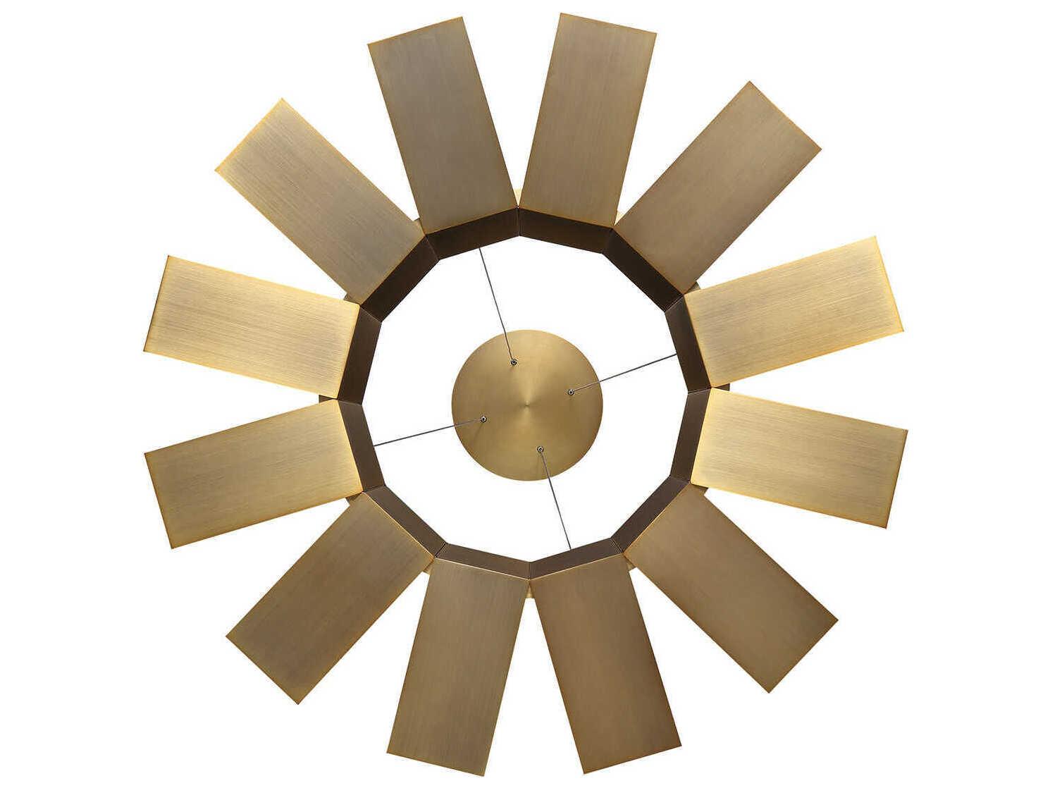 Modern Forms Chronos 12-Light Aged Brass LED Pendant