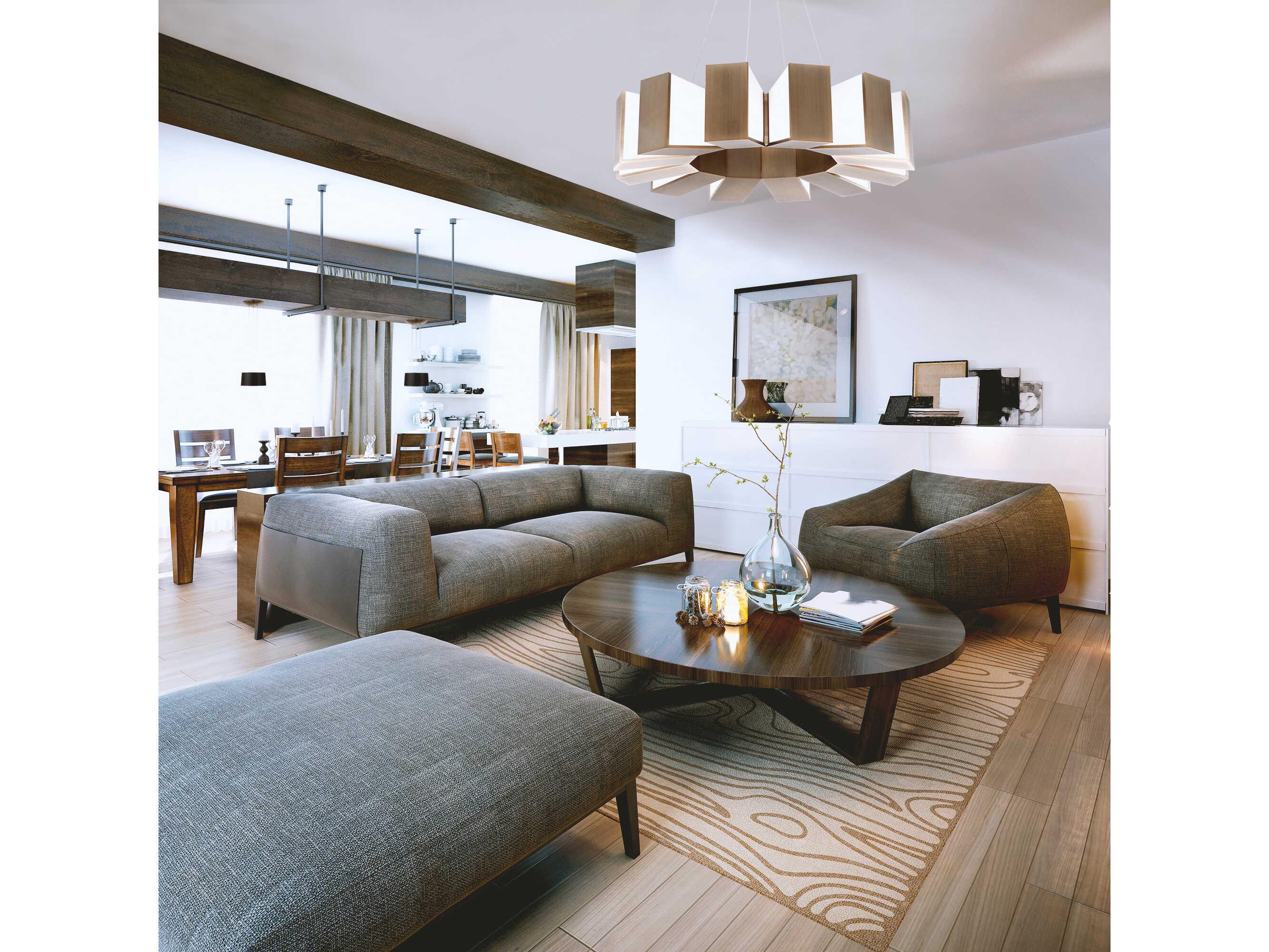 Modern Forms Chronos 12-Light Aged Brass LED Pendant