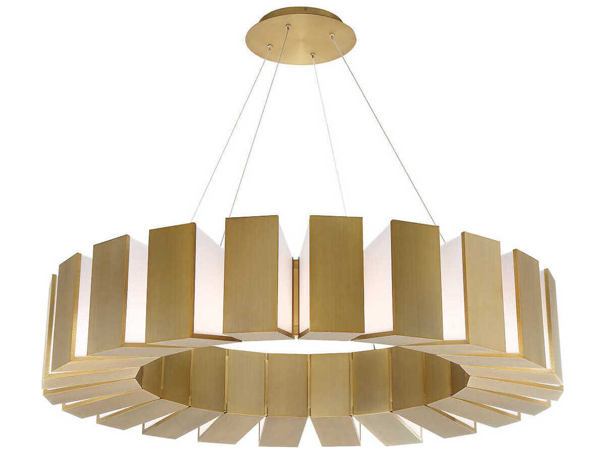 Modern Forms Chronos 22-Light Aged Brass LED Pendant