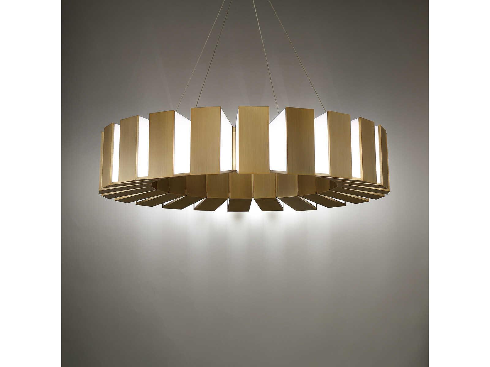 Modern Forms Chronos 22-Light Aged Brass LED Pendant