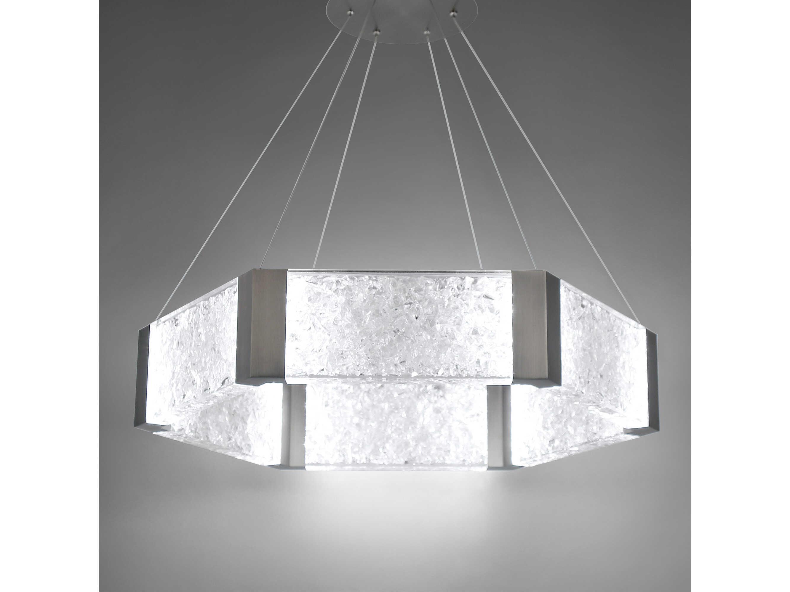 Modern Forms Forever 1-Light Antique Nickel Crystal LED Pendant