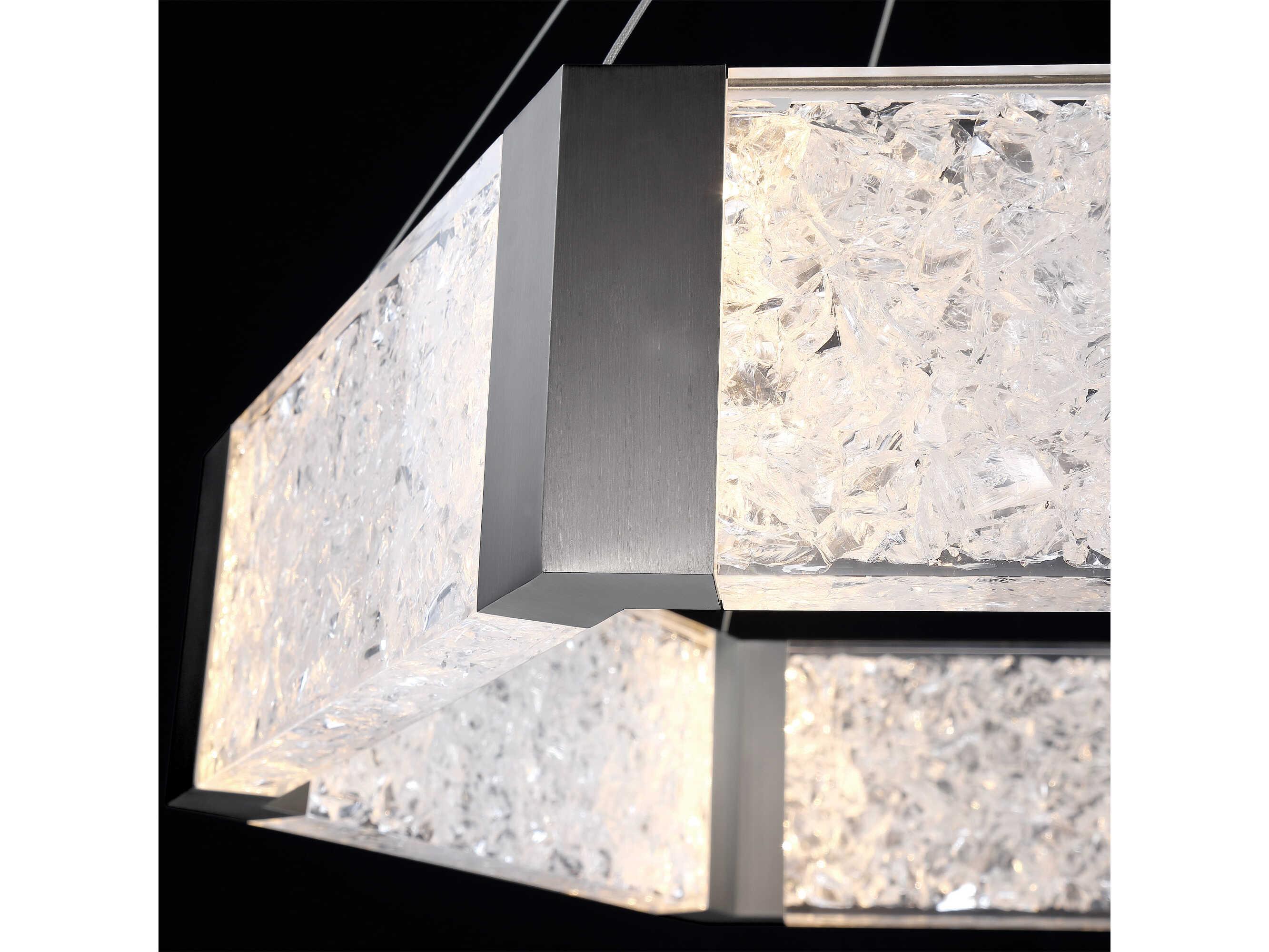 Modern Forms Forever 1-Light Antique Nickel Crystal LED Pendant