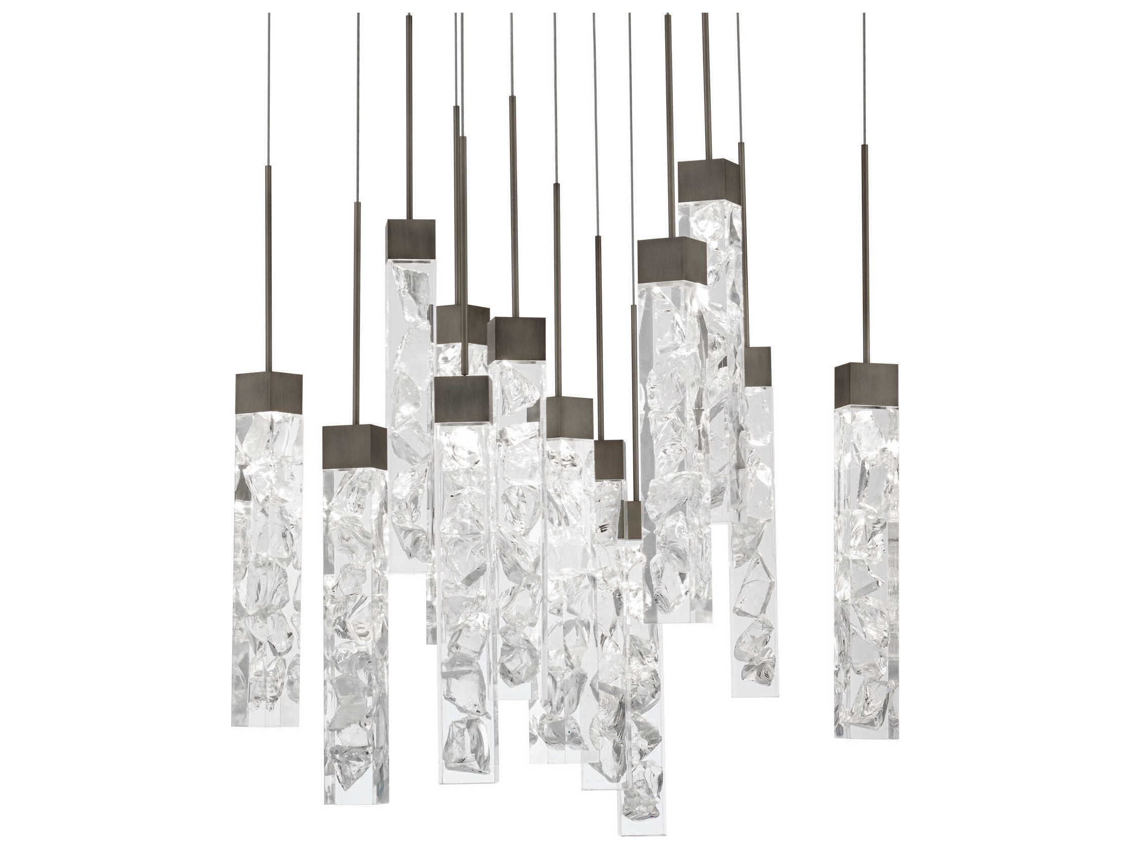 Modern Forms Minx 13-Light Antique Nickel Linear Pendant
