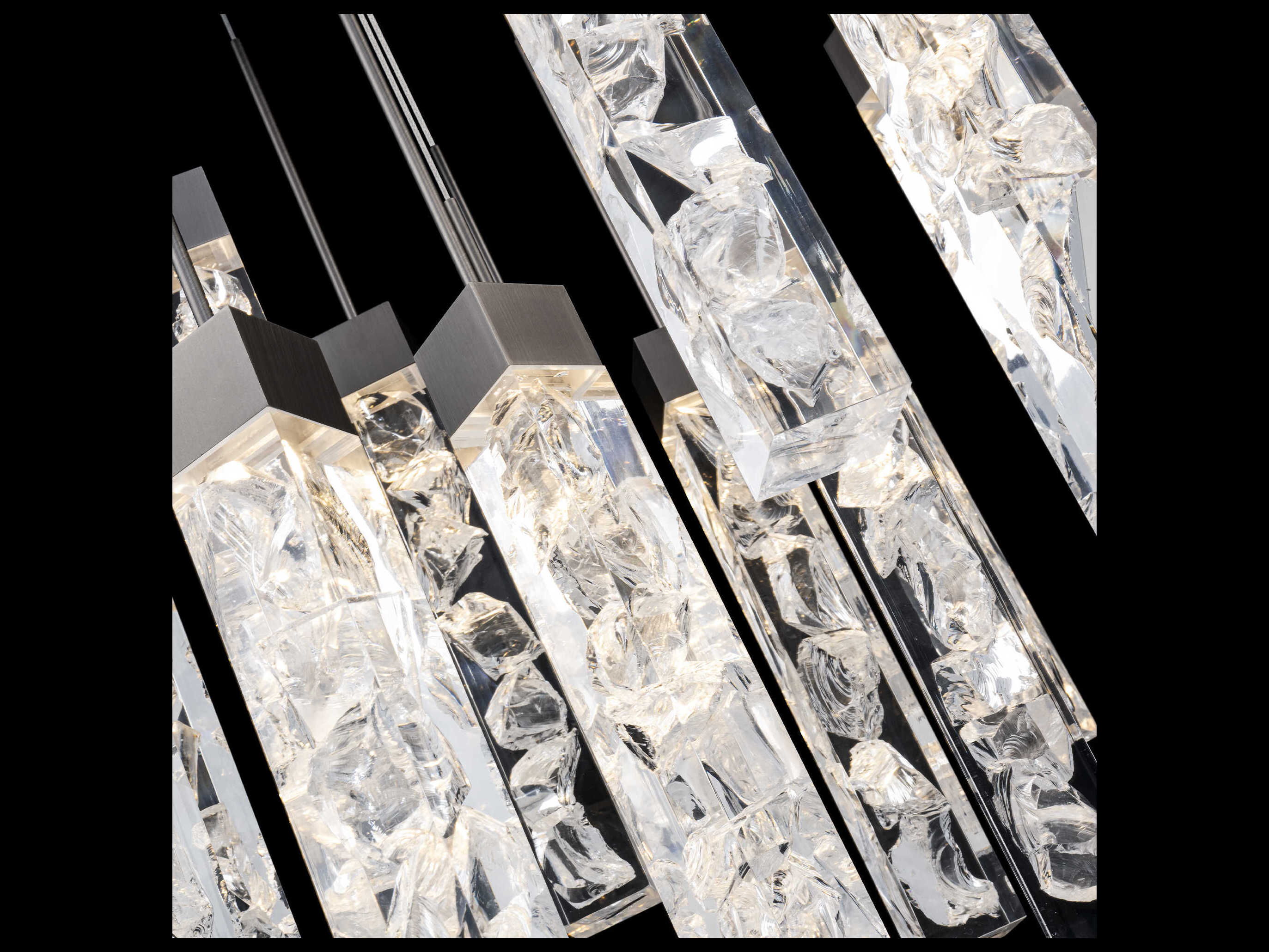 Modern Forms Minx 15-Light Antique Nickel Linear Pendant