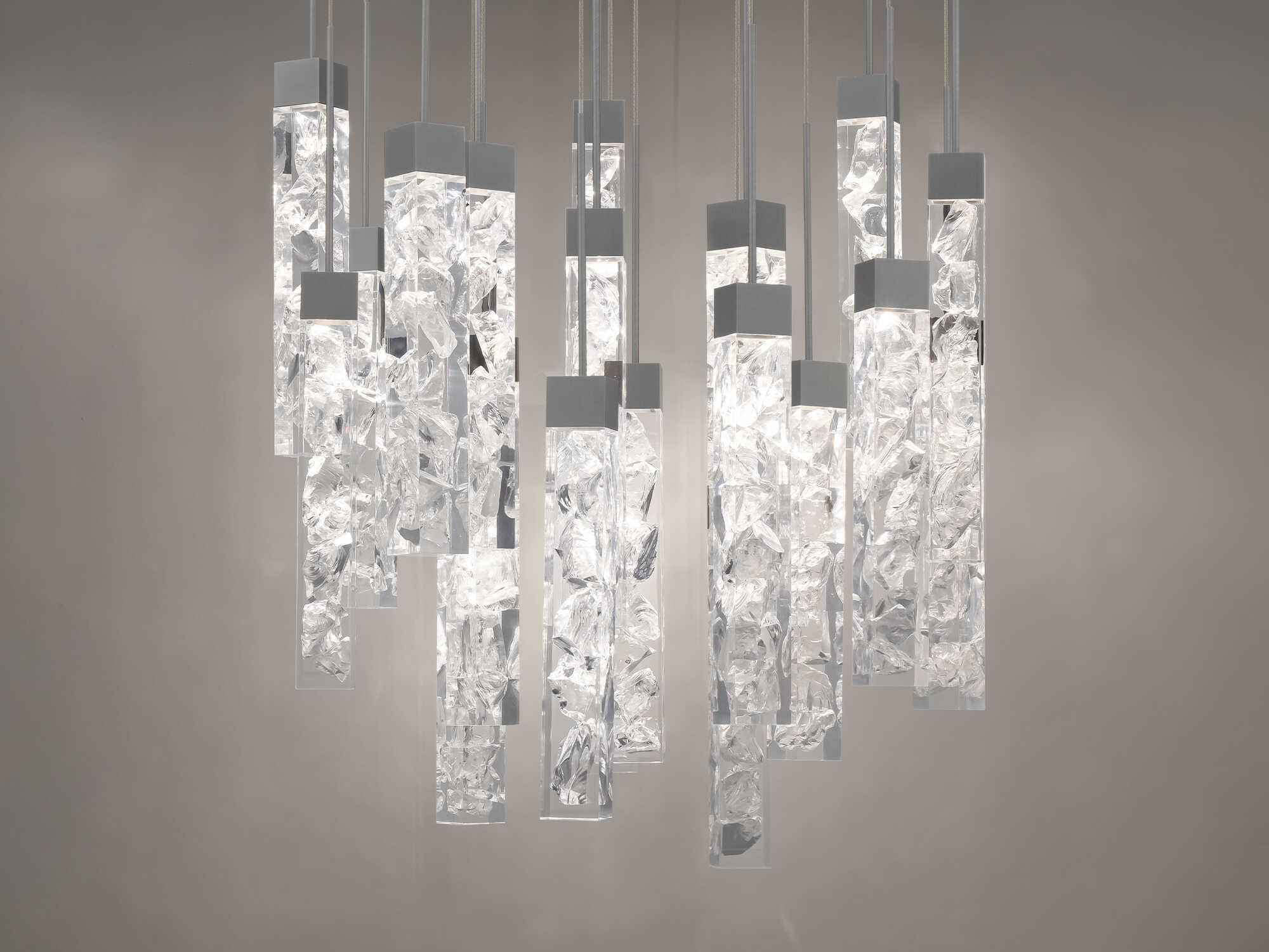 Modern Forms Minx 21-Light Antique Nickel Linear Pendant