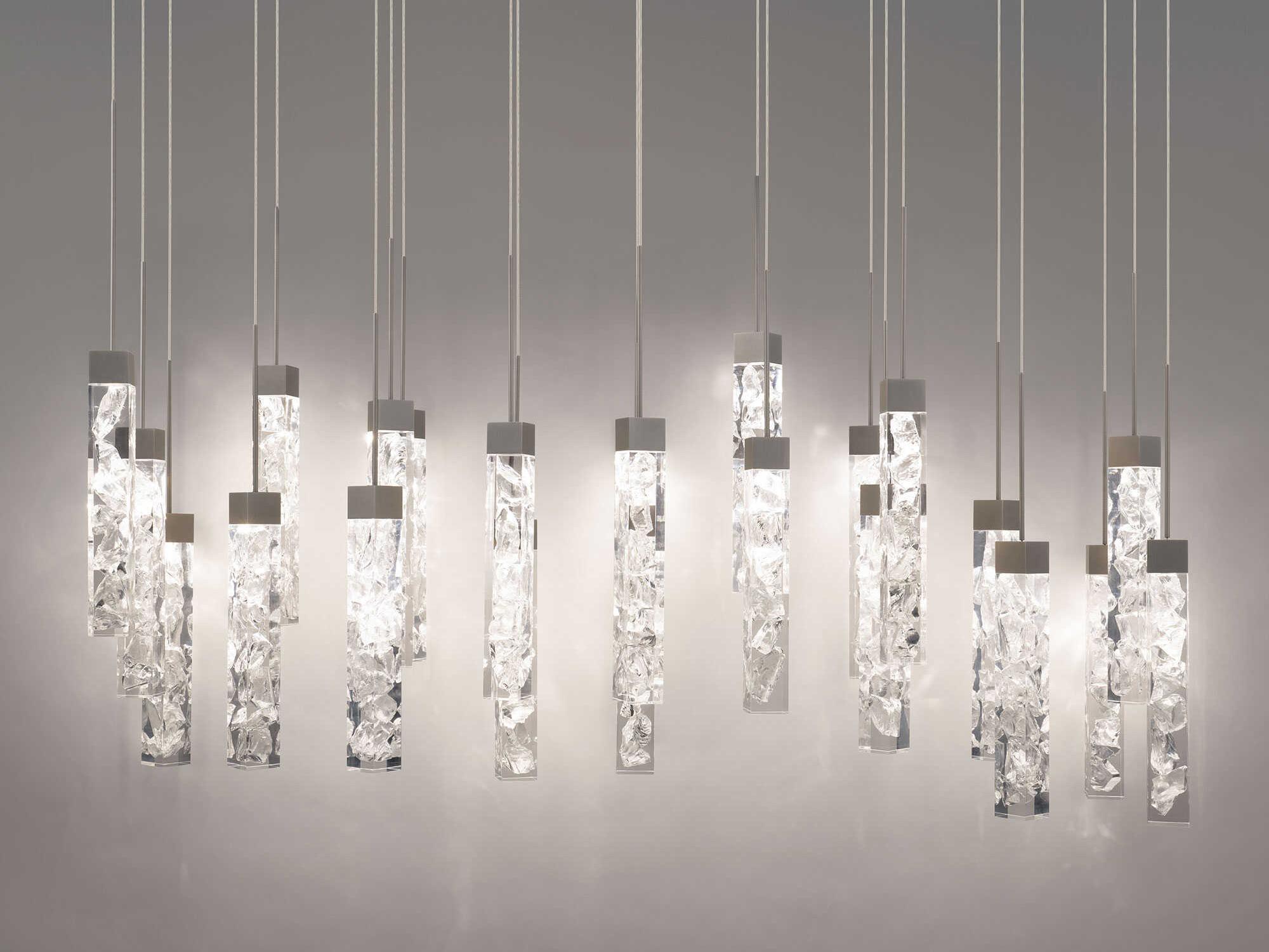 Modern Forms Minx 23-Light Antique Nickel Linear Island Pendant