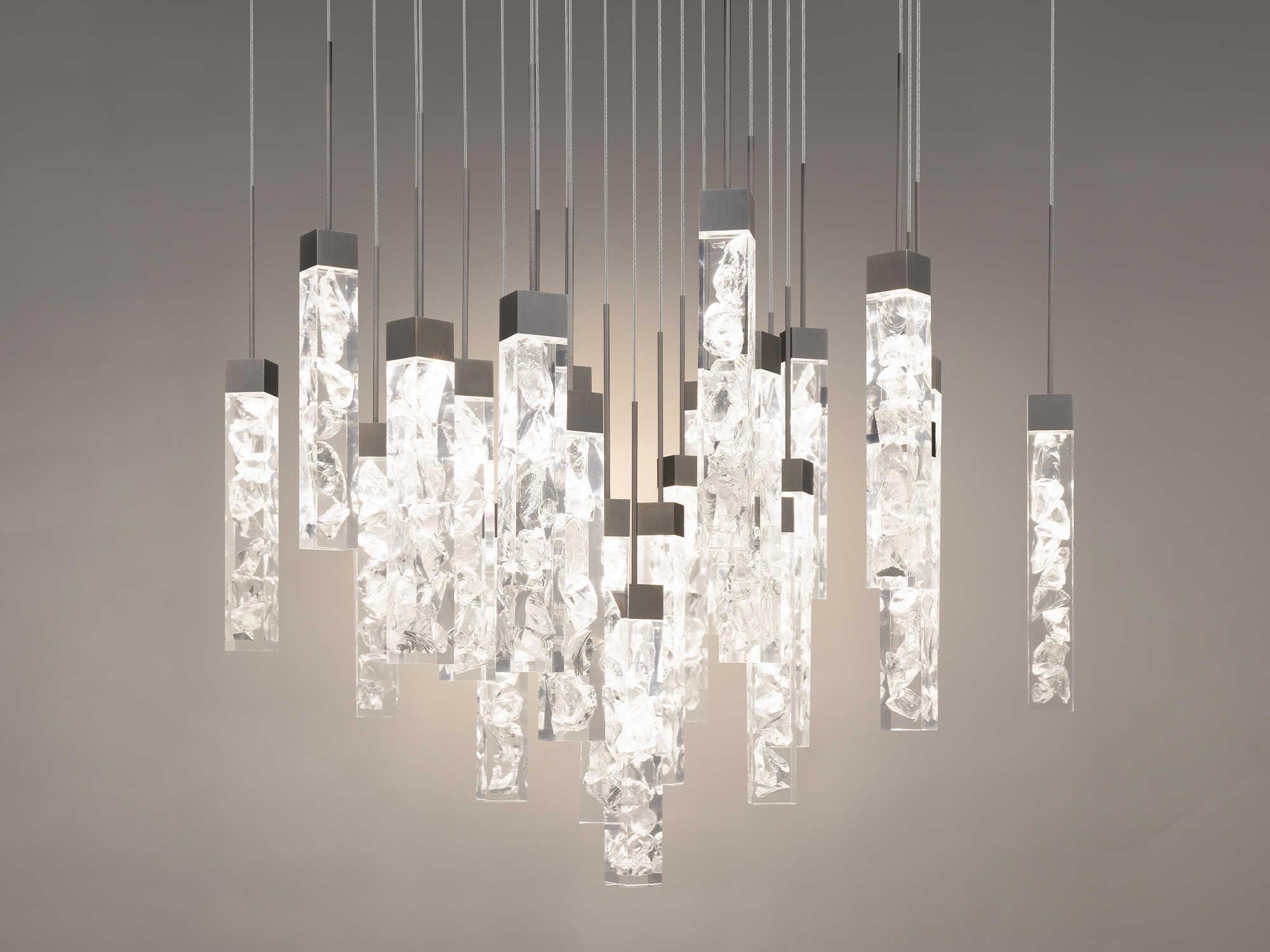 Modern Forms Minx 25-Light Antique Nickel Linear Pendant