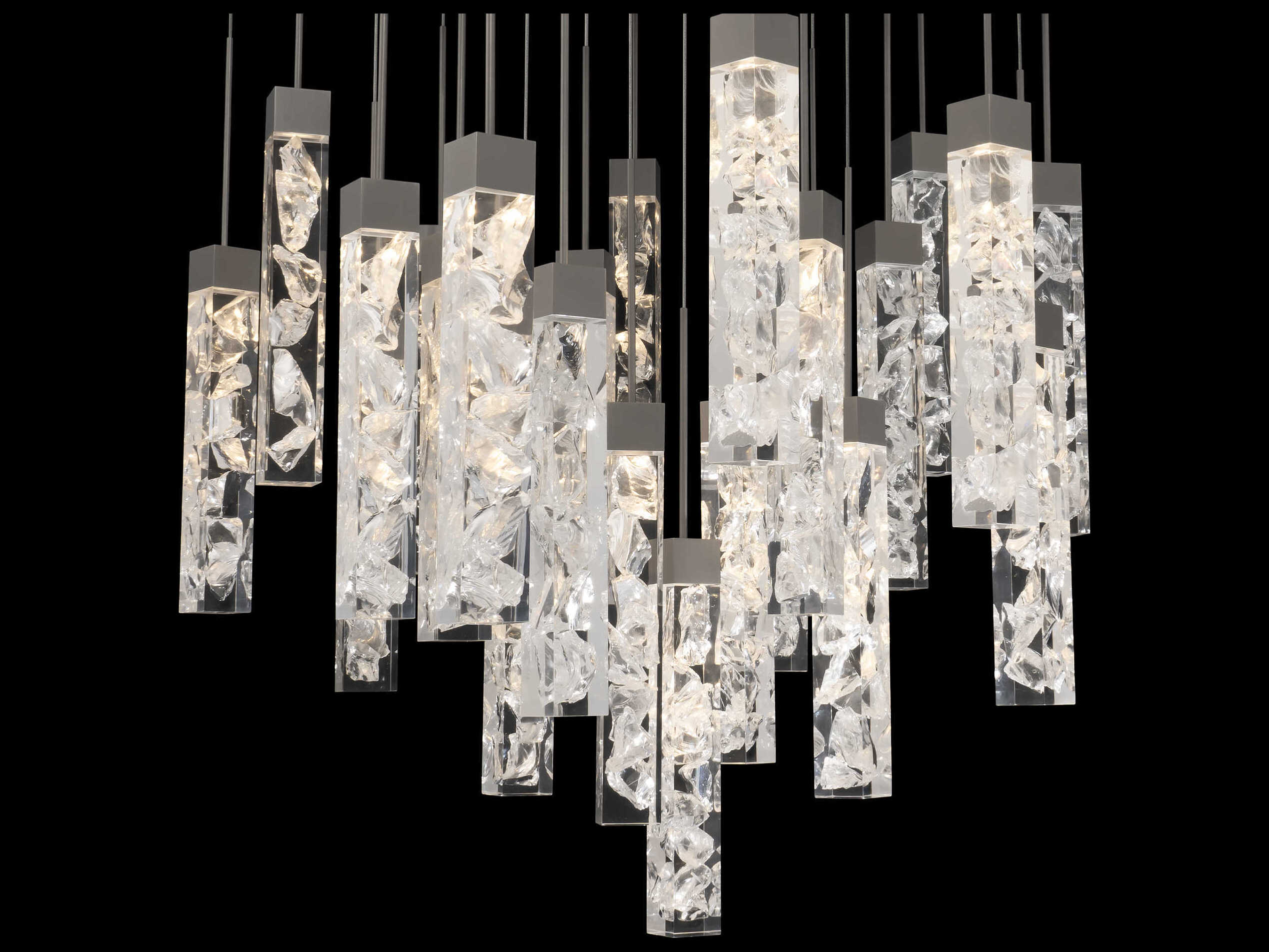 Modern Forms Minx 25-Light Antique Nickel Linear Pendant