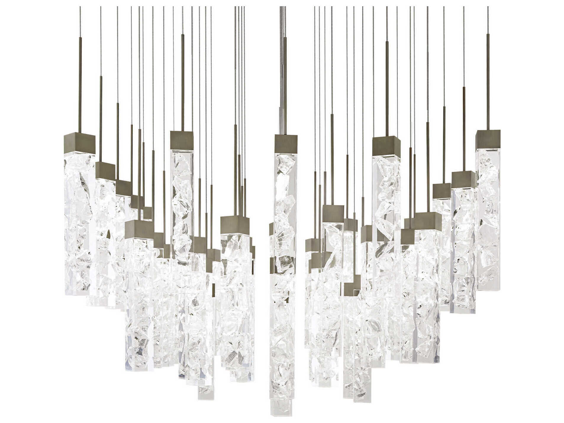 Modern Forms Minx 41-Light Antique Nickel Linear Pendant