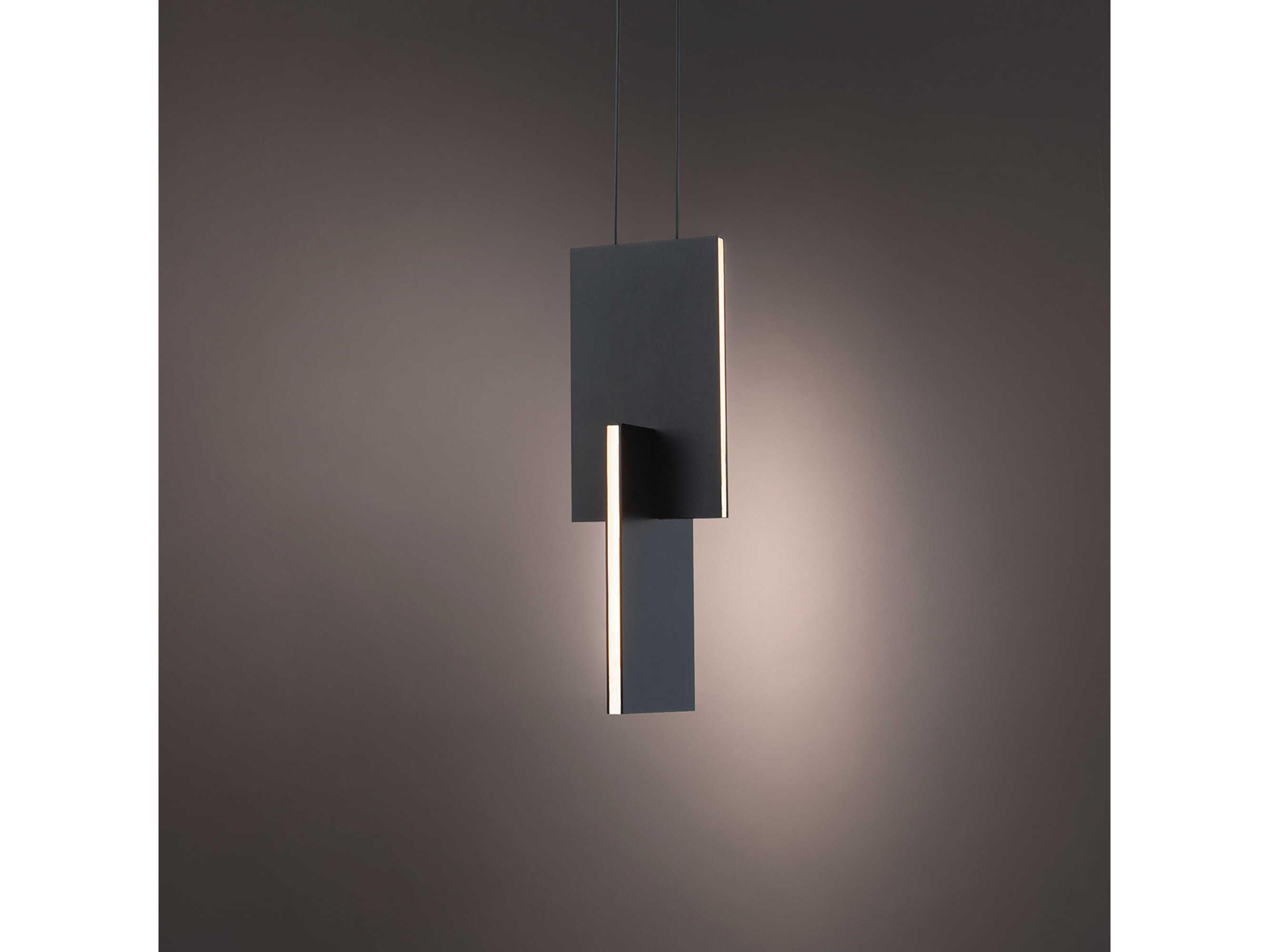 Modern Forms Amari 1-Light Black LED Geometric Mini Pendant