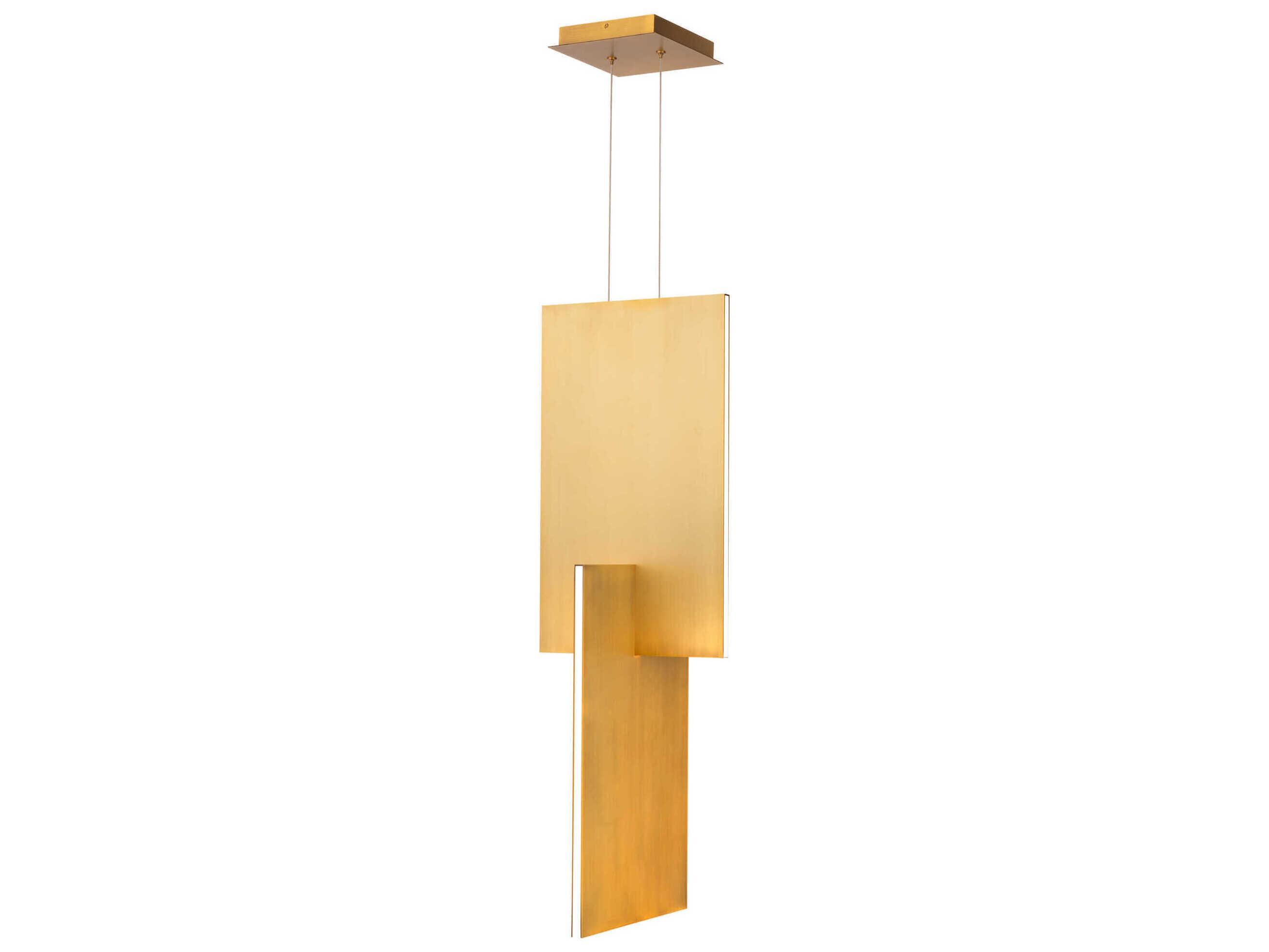 Modern Forms Amari 8-Light Aged Brass LED Geometric Mini Pendant