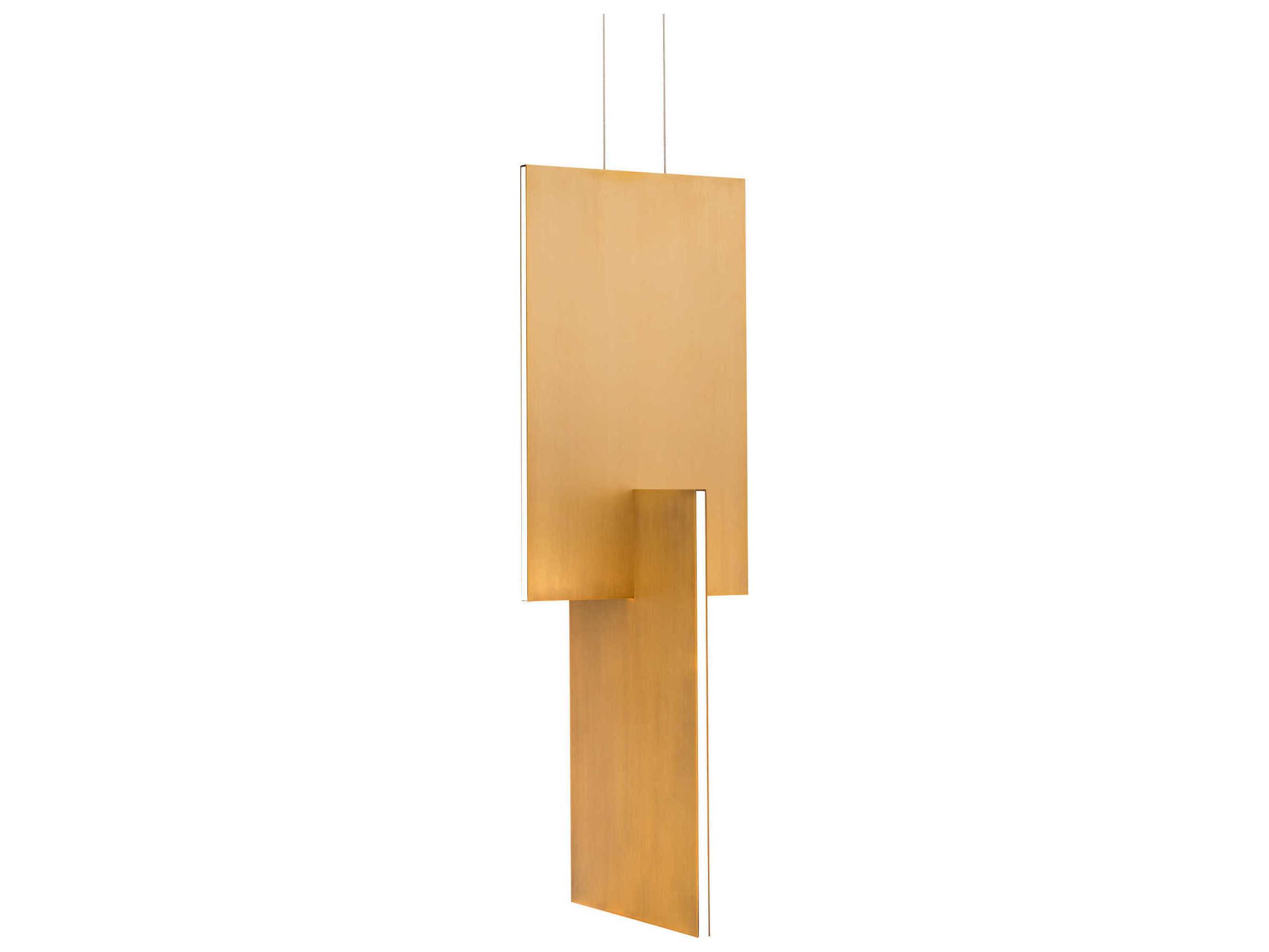 Modern Forms Amari 8-Light Aged Brass LED Geometric Mini Pendant