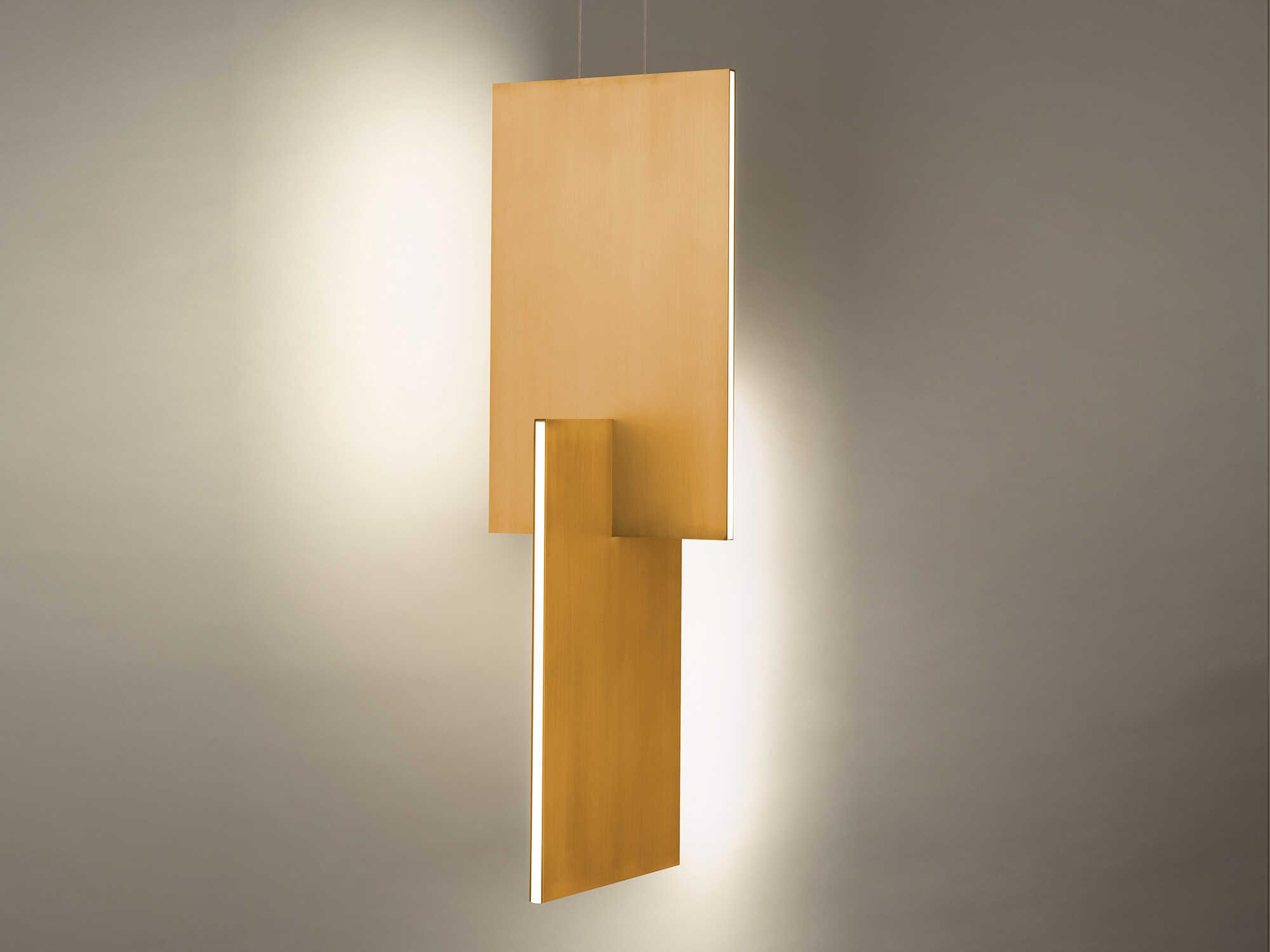 Modern Forms Amari 8-Light Aged Brass LED Geometric Mini Pendant