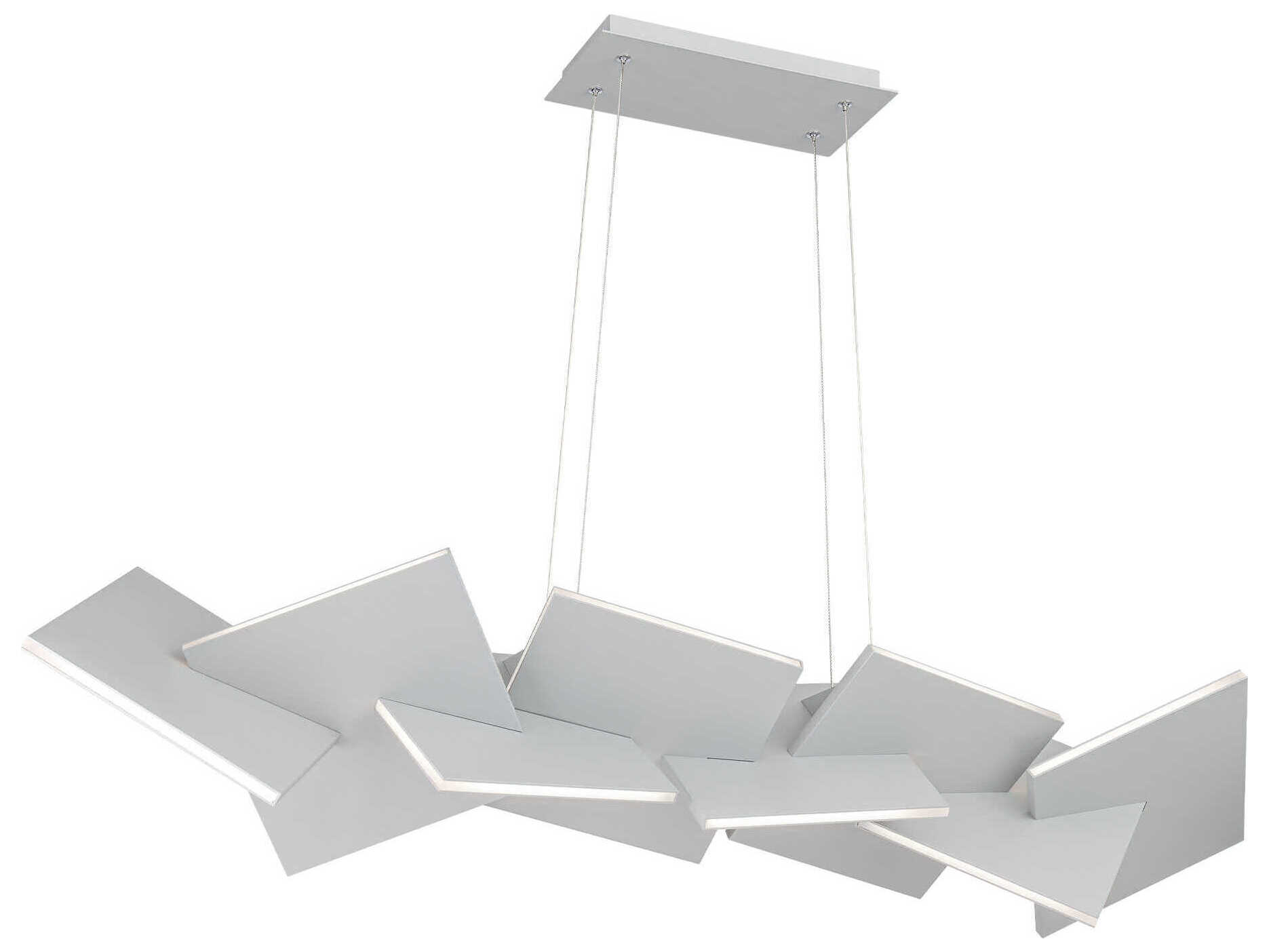 Modern Forms Konstruct 1-Light Titanium Gray LED Linear Island Pendant