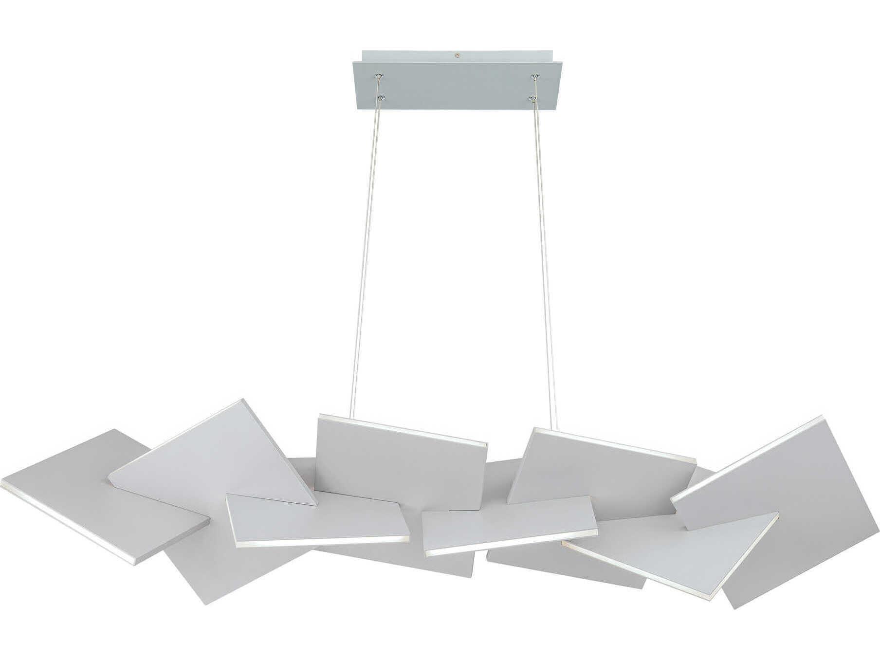 Modern Forms Konstruct 1-Light Titanium Gray LED Linear Island Pendant