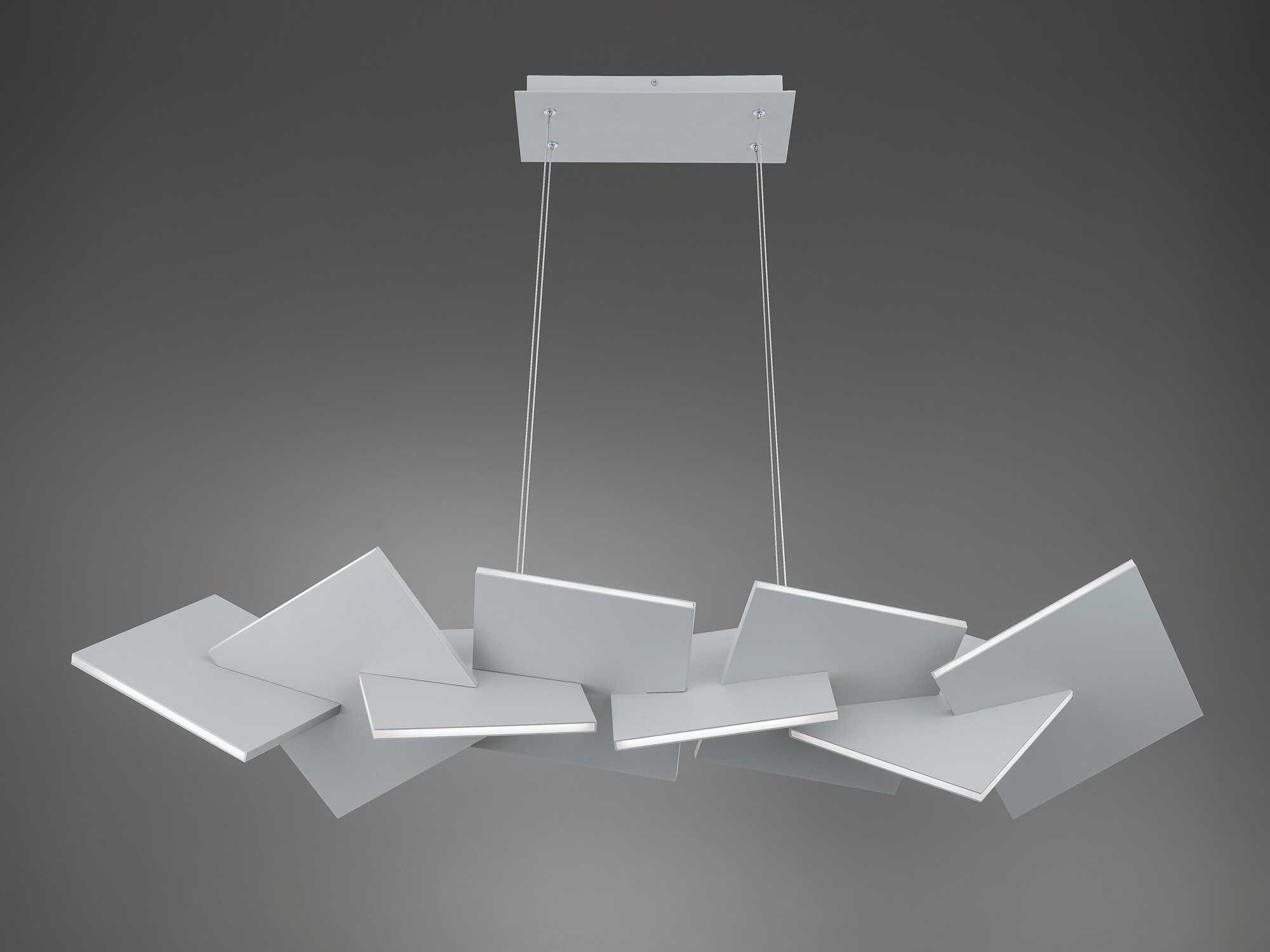 Modern Forms Konstruct 1-Light Titanium Gray LED Linear Island Pendant