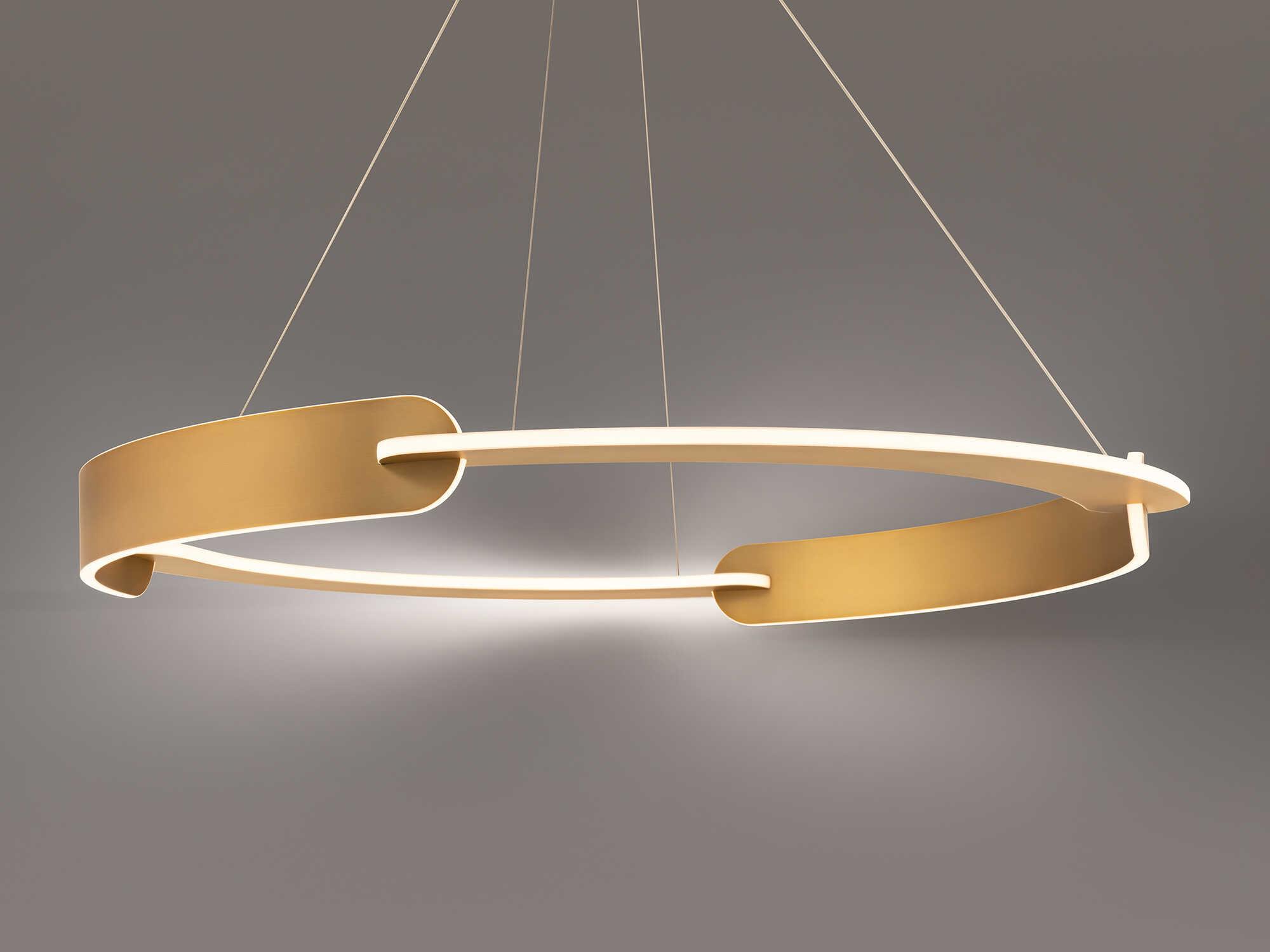 Modern Forms Ilios 4-Light Aged Brass Round Pendant