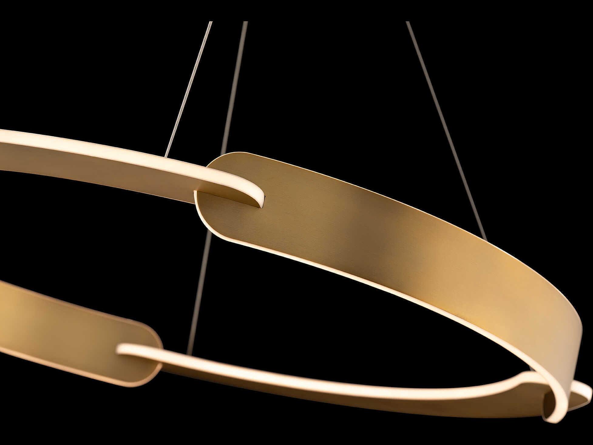 Modern Forms Ilios 4-Light Aged Brass Round Pendant