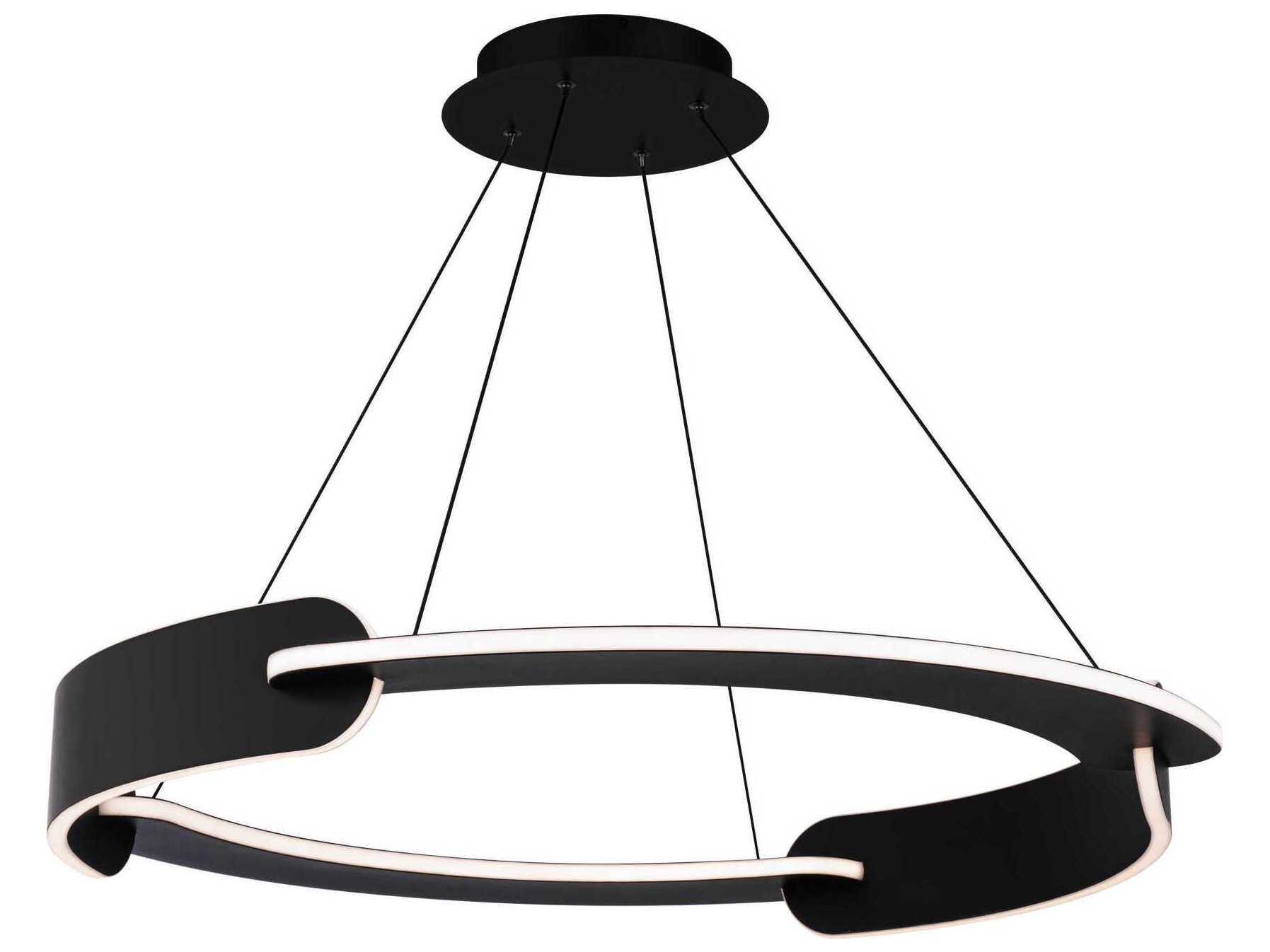 Modern Forms Ilios 4-Light Black LED Round Pendant