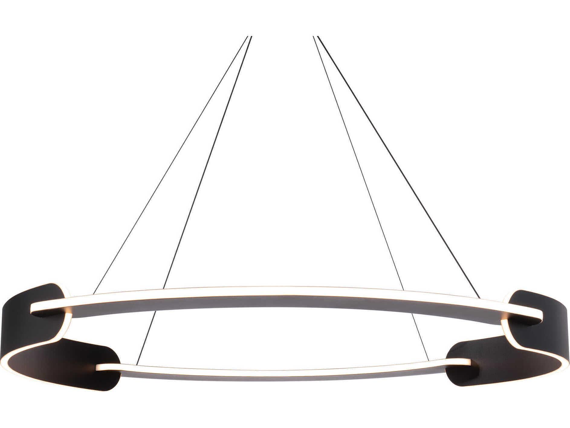 Modern Forms Ilios 4-Light Black LED Round Pendant