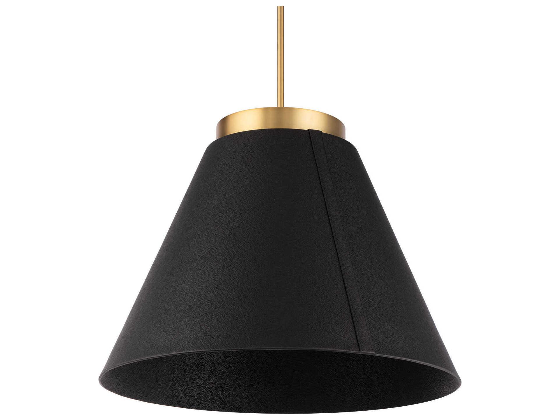 Modern Forms Bentley 1-Light Black Aged Brass LED Pendant