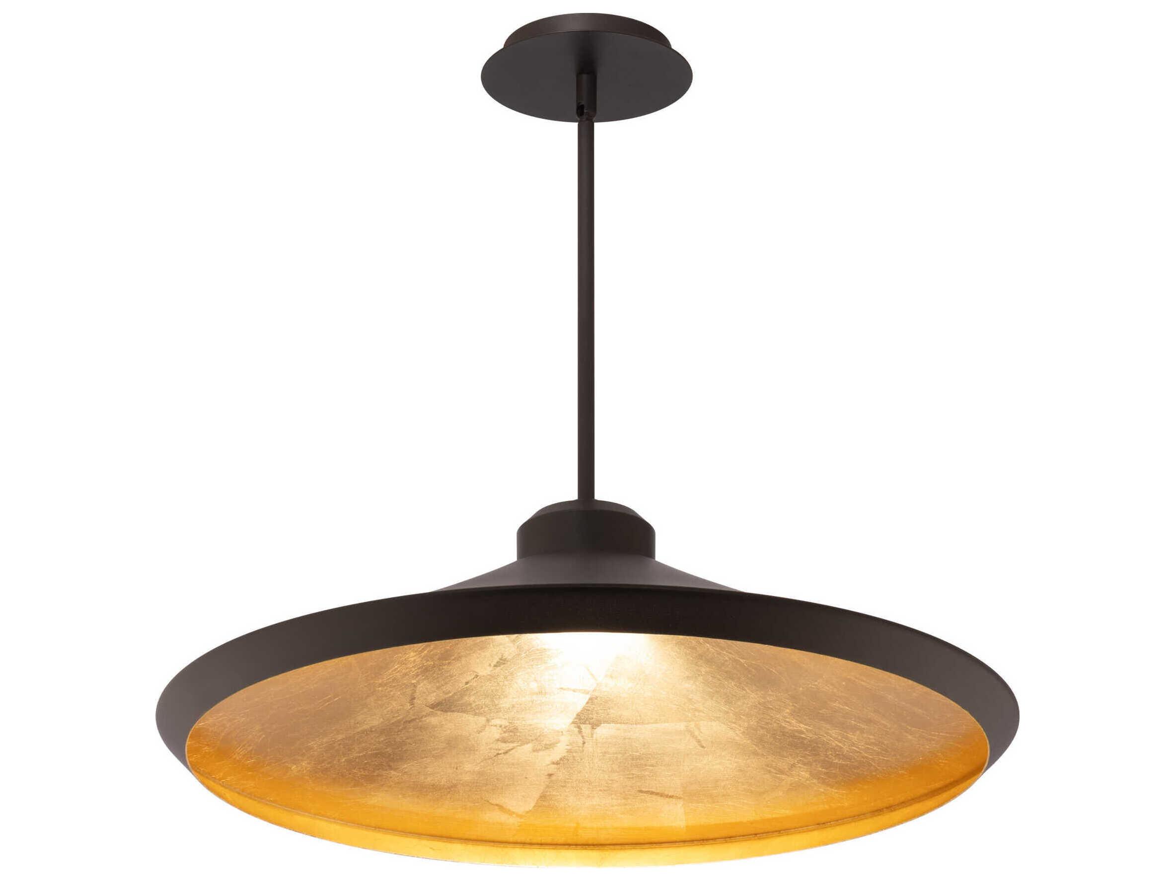 Modern Forms Alfa 1-Light Bronze Gold Leaf LED Pendant